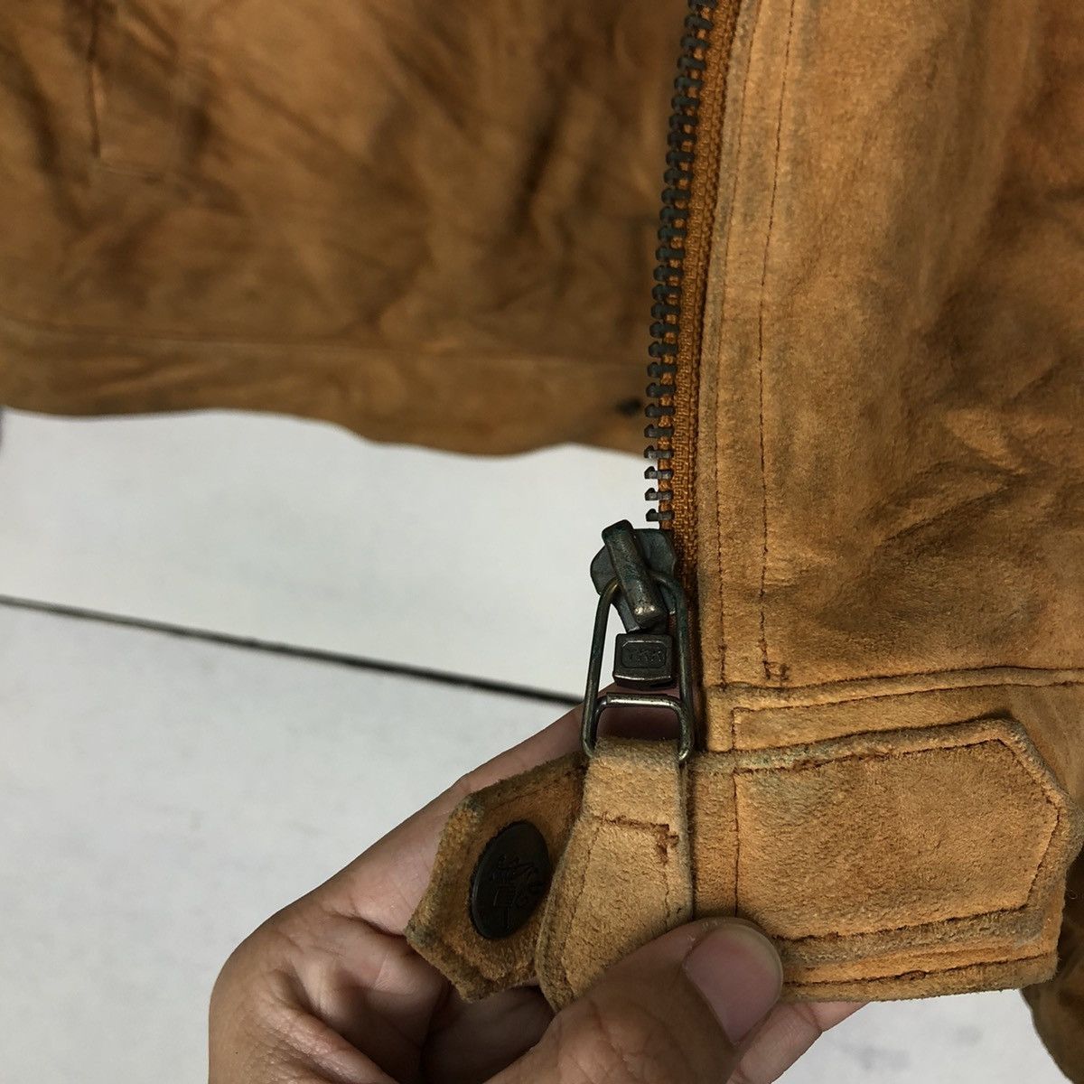 Vintage 🔥Vtg Biker Leather Jacket Ashville Inspire CP Company Size US L / EU 52-54 / 3 - 14 Thumbnail
