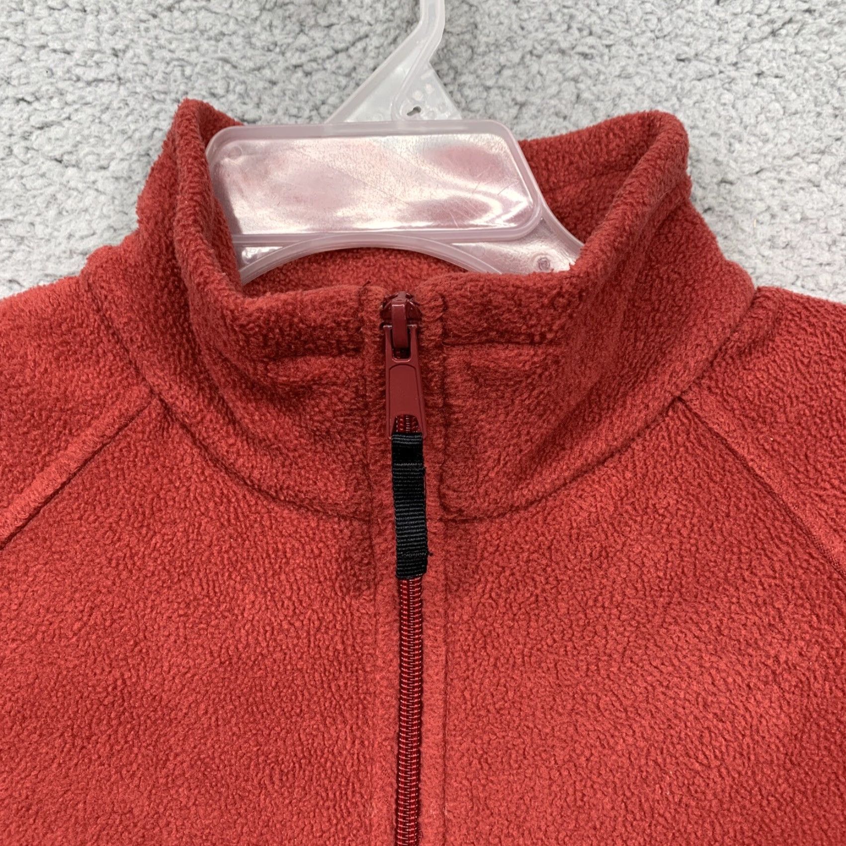 Vintage Columbia Fleece Jacket Womens Full Zip M Orange/Red Zip Pockets Side Pull Cords Size M / US 6-8 / IT 42-44 - 7 Thumbnail