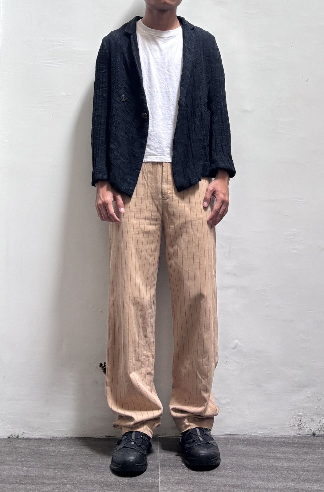 Yohji Yamamoto FREE TAX! Ys Knitted Textured Blazer Jacket Size US S / EU 44-46 / 1 - 1 Thumbnail