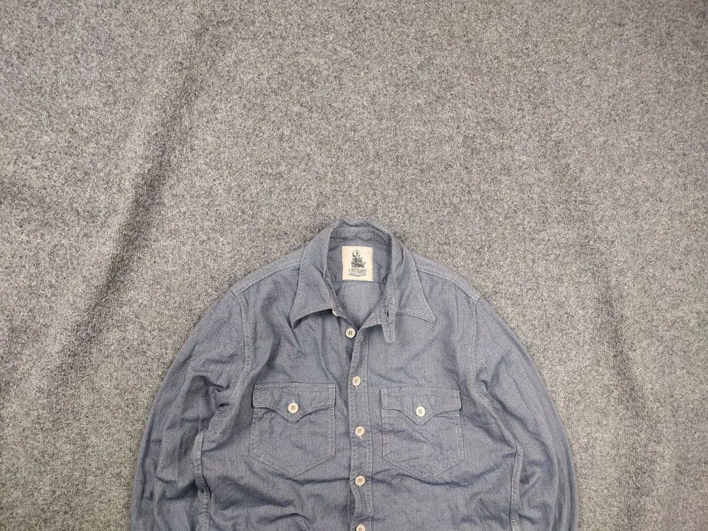 Captain Santors Captain Santors Italy Button Blue Heritage Workwear Shirt Size US S / EU 44-46 / 1 - 1 Thumbnail