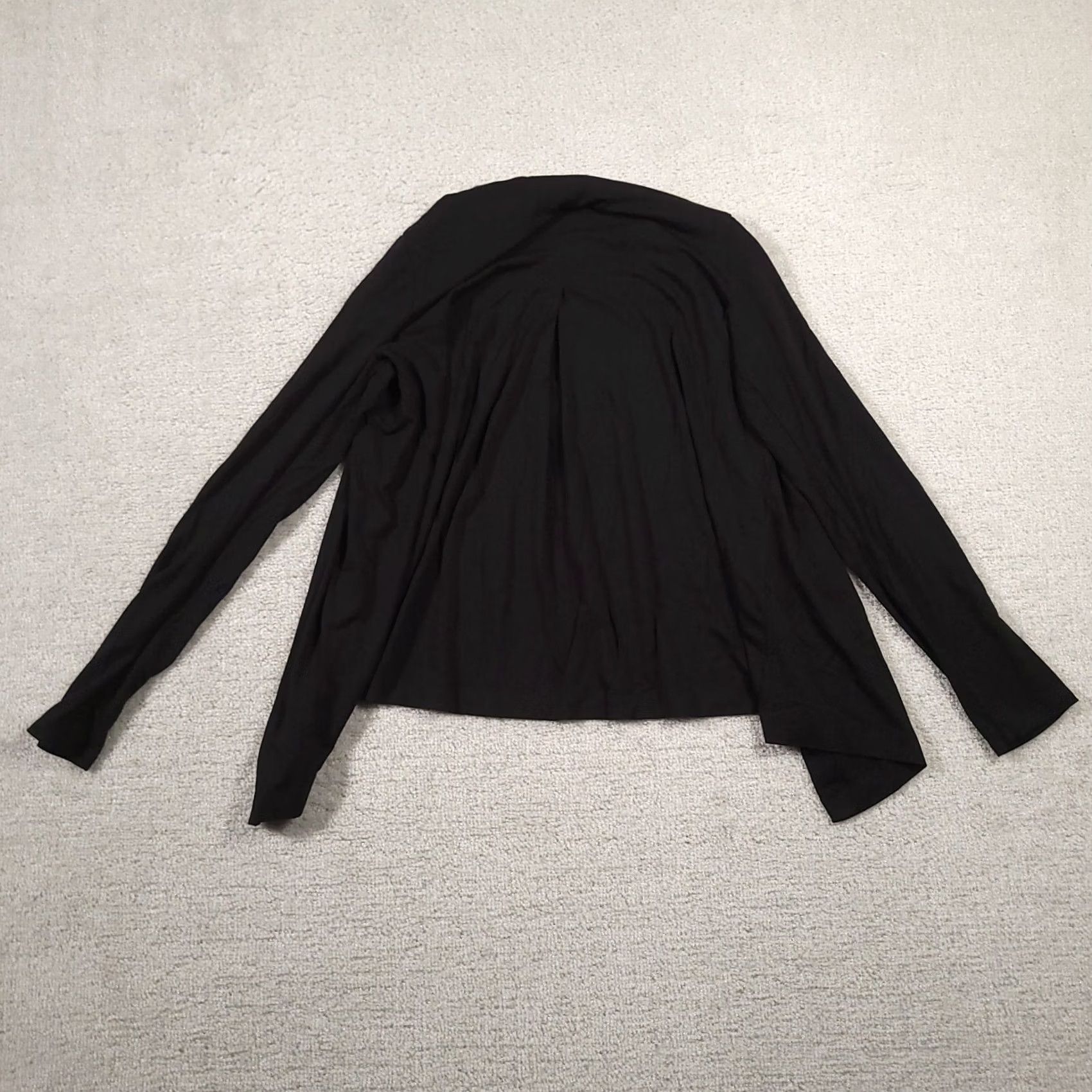 J. Jill VINTAGE J Jill Cardigan Shirt Womens XS Black 3/4 Sleeve Open Front Wearever Collection Stretchy Knit Casual Travel Business Size XS / US 0-2 / IT 36-38 - 7 Thumbnail