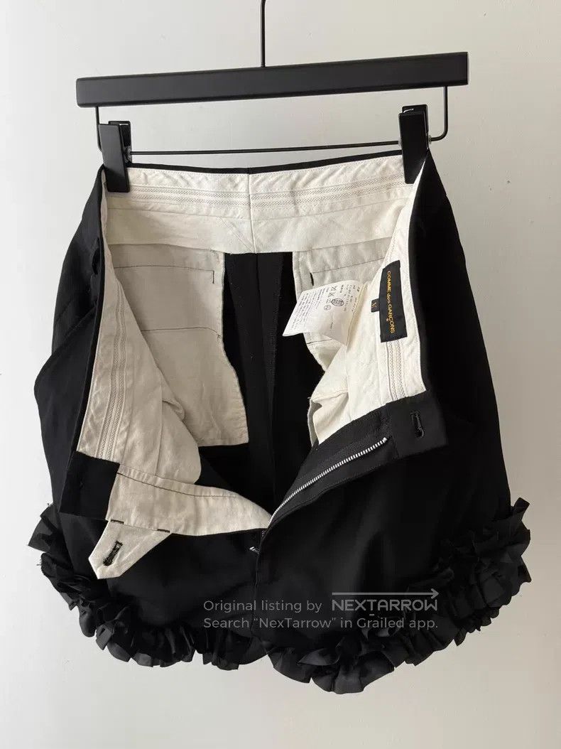 Comme des Garcons Comme des Garcons size M Ruched Flower Cluster Low-Rise Sh Size 22" - 7 Thumbnail