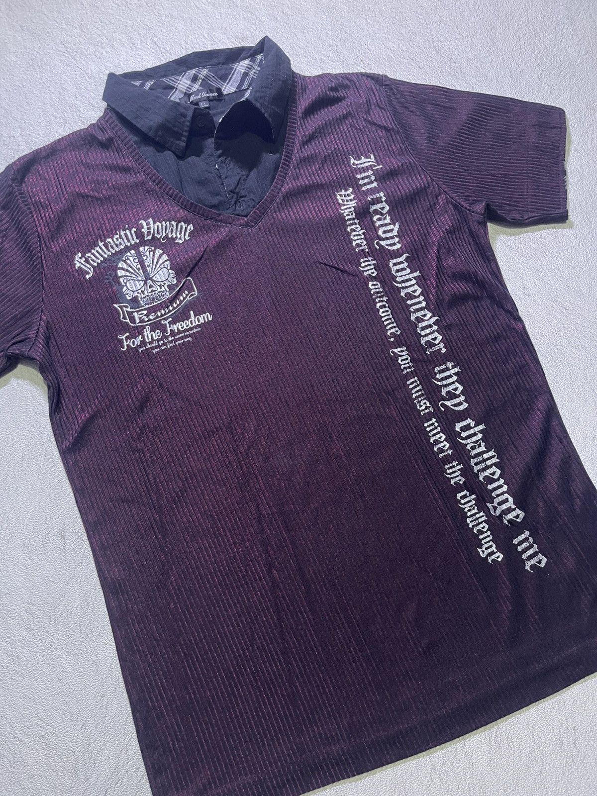 Japanese Brand Y2K MIND GAMES short sleeve tshirt Size US M / EU 48-50 / 2 - 3 Thumbnail
