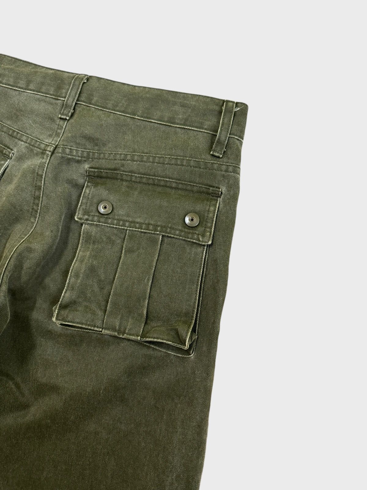 Japanese Brand × Le Grande Bleu (L.G.B.) Vintage Flare Dualite Baker Pants Army Wide leg Style Size US 29 - 12 Thumbnail