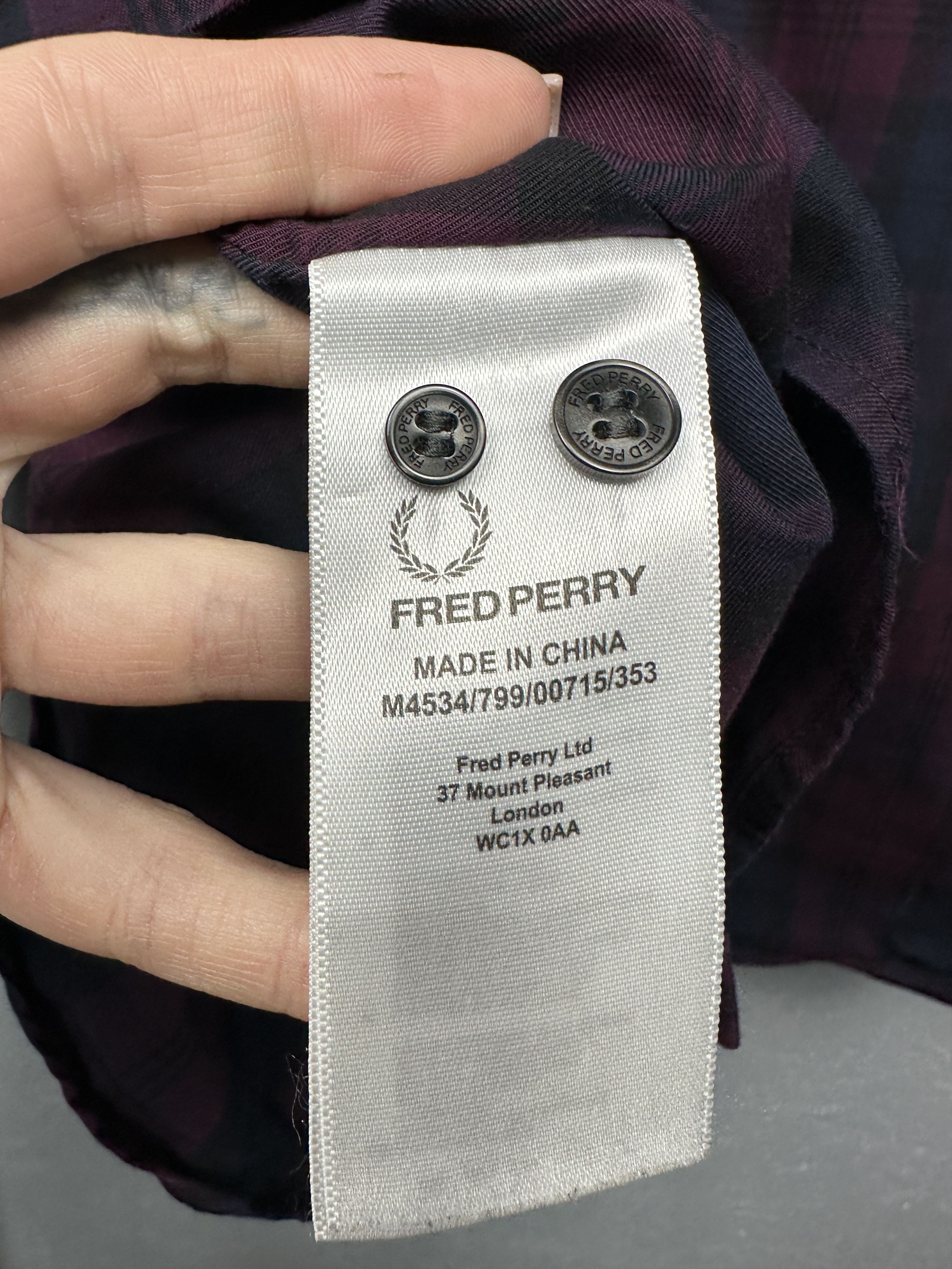 Fred Perry Fred Perry Mens Long Sleeve Shirt Size US XXL / EU 58 / 5 - 5 Thumbnail
