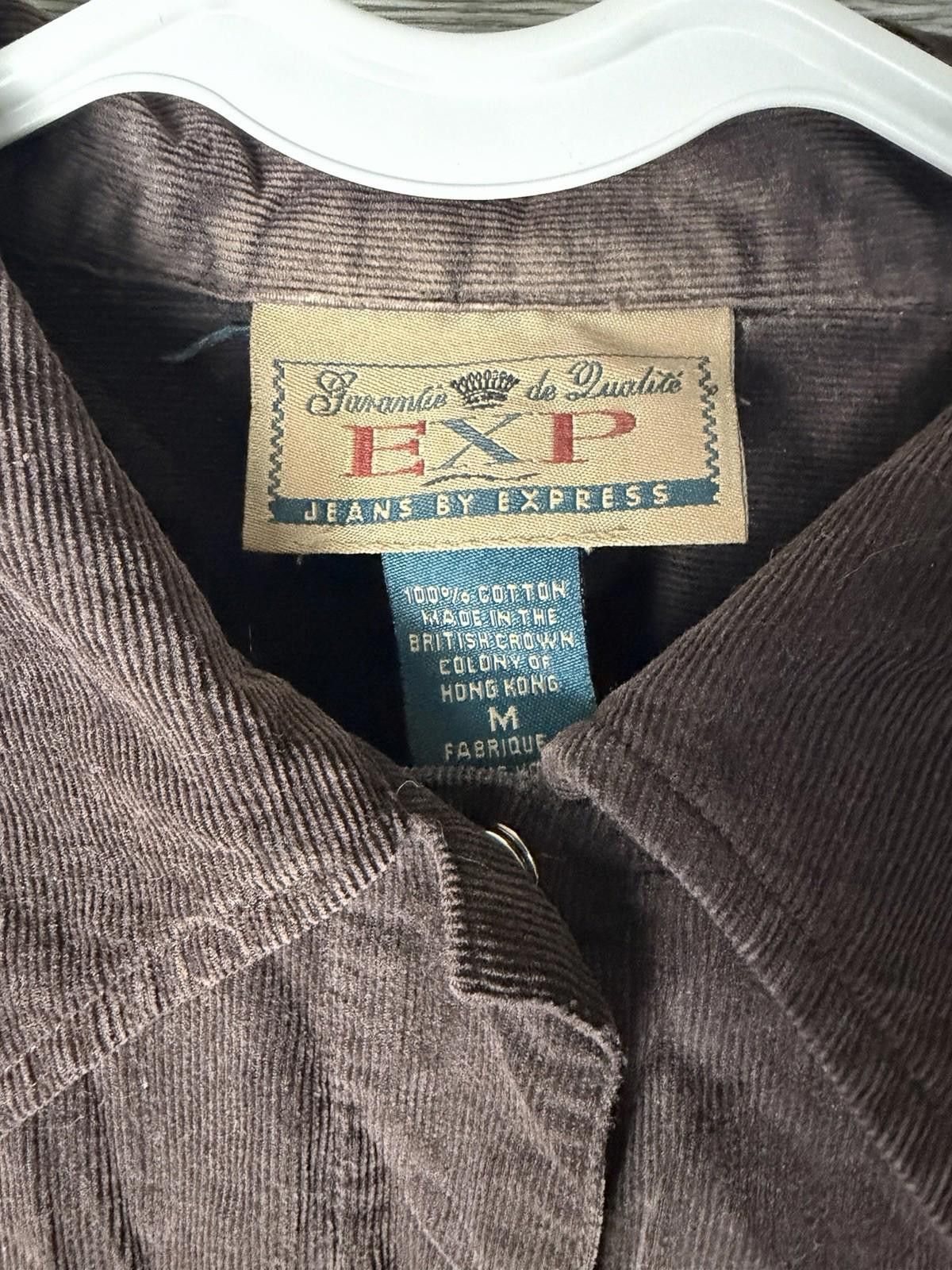 Express Vintage Express Brown Corduroy Western Snap Jacket USA M Size M / US 6-8 / IT 42-44 - 6 Thumbnail