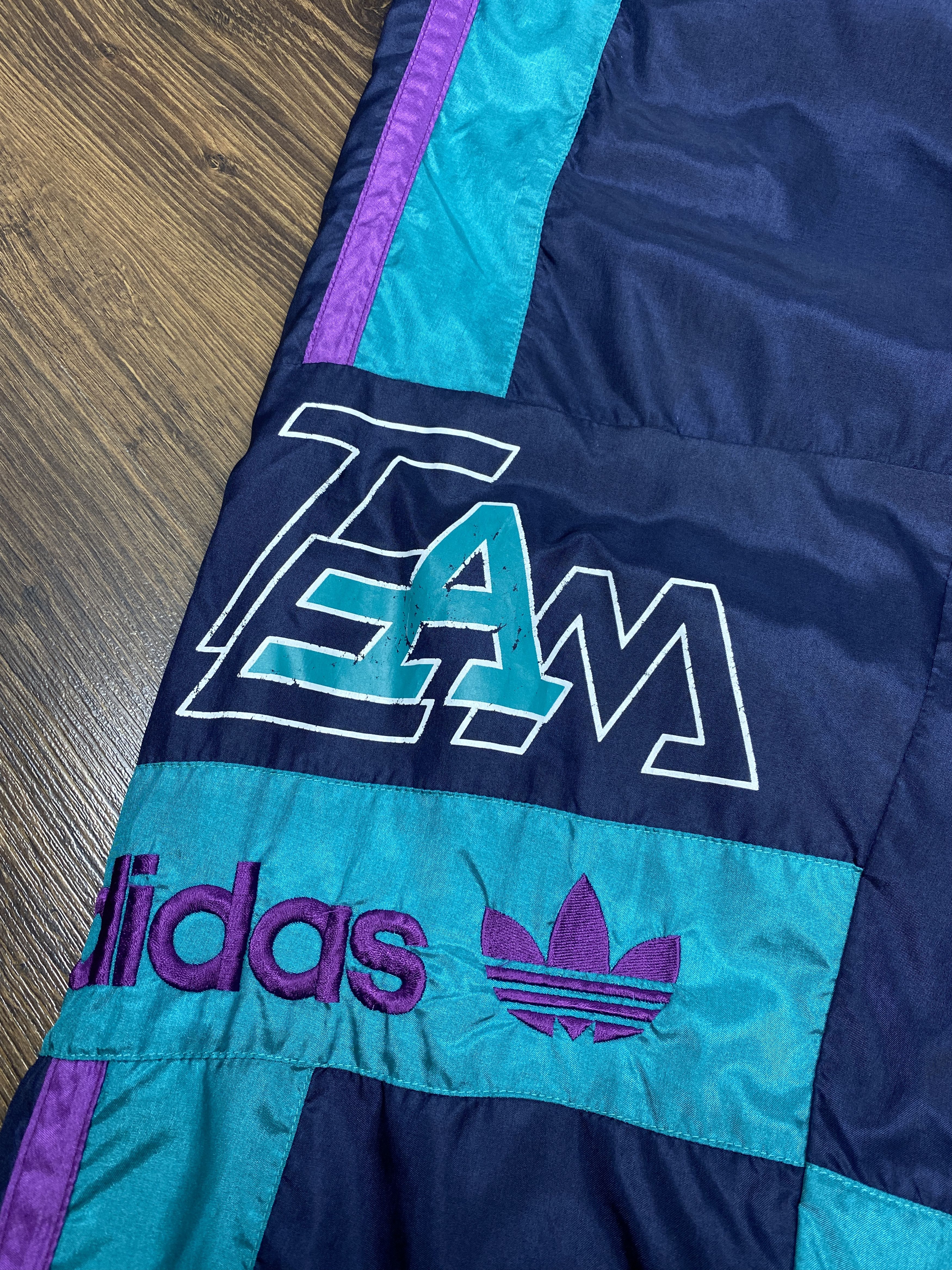 Adidas × Vintage Adidas Team vintage baggy parachute nylon track pants y2k Size US 34 / EU 50 - 5 Thumbnail