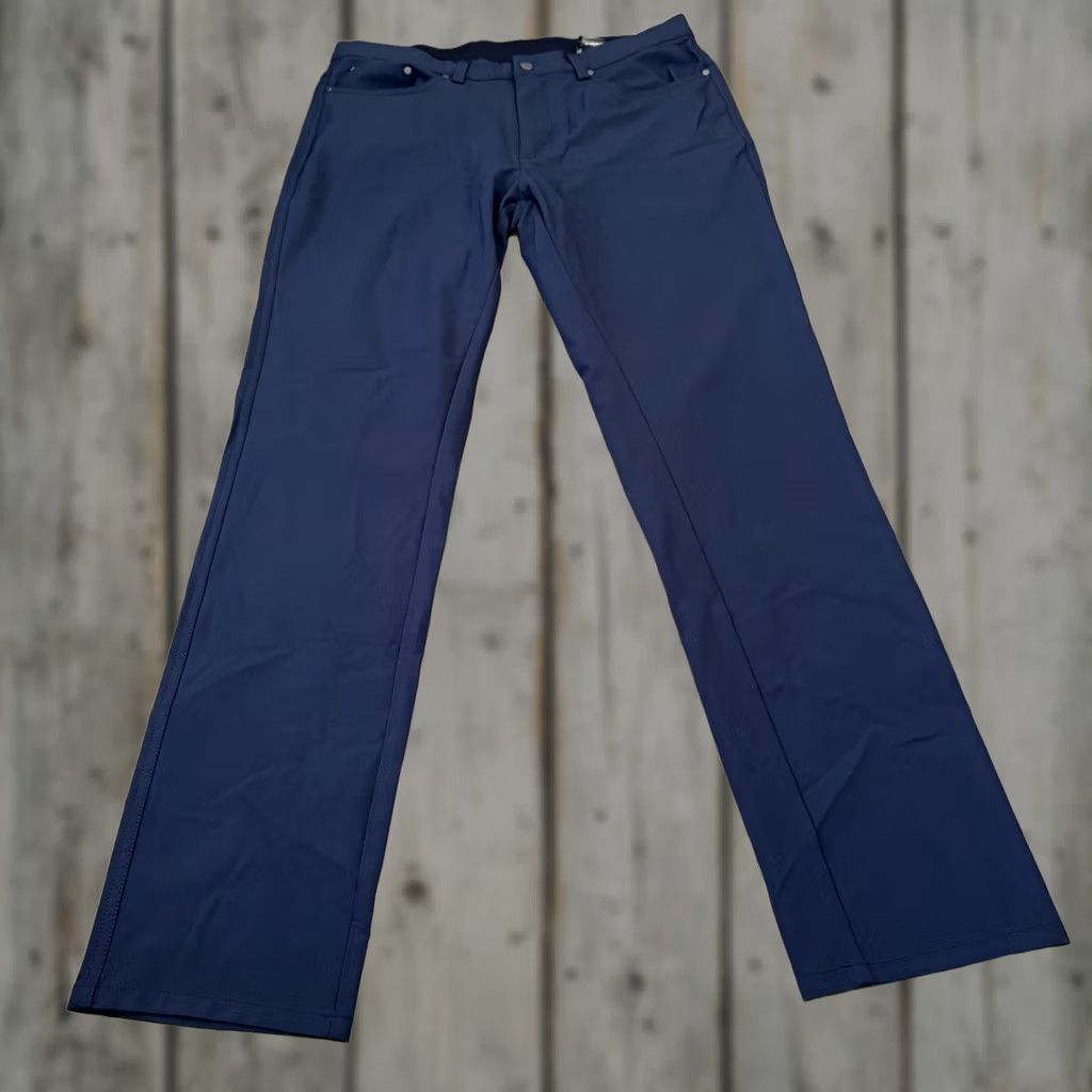 Vintage Greg Norman Golf Pant Mens 32x32 Blue Ultimate ML75 Luxury 5-Pocket Size US 32 / EU 48 - 1 Thumbnail
