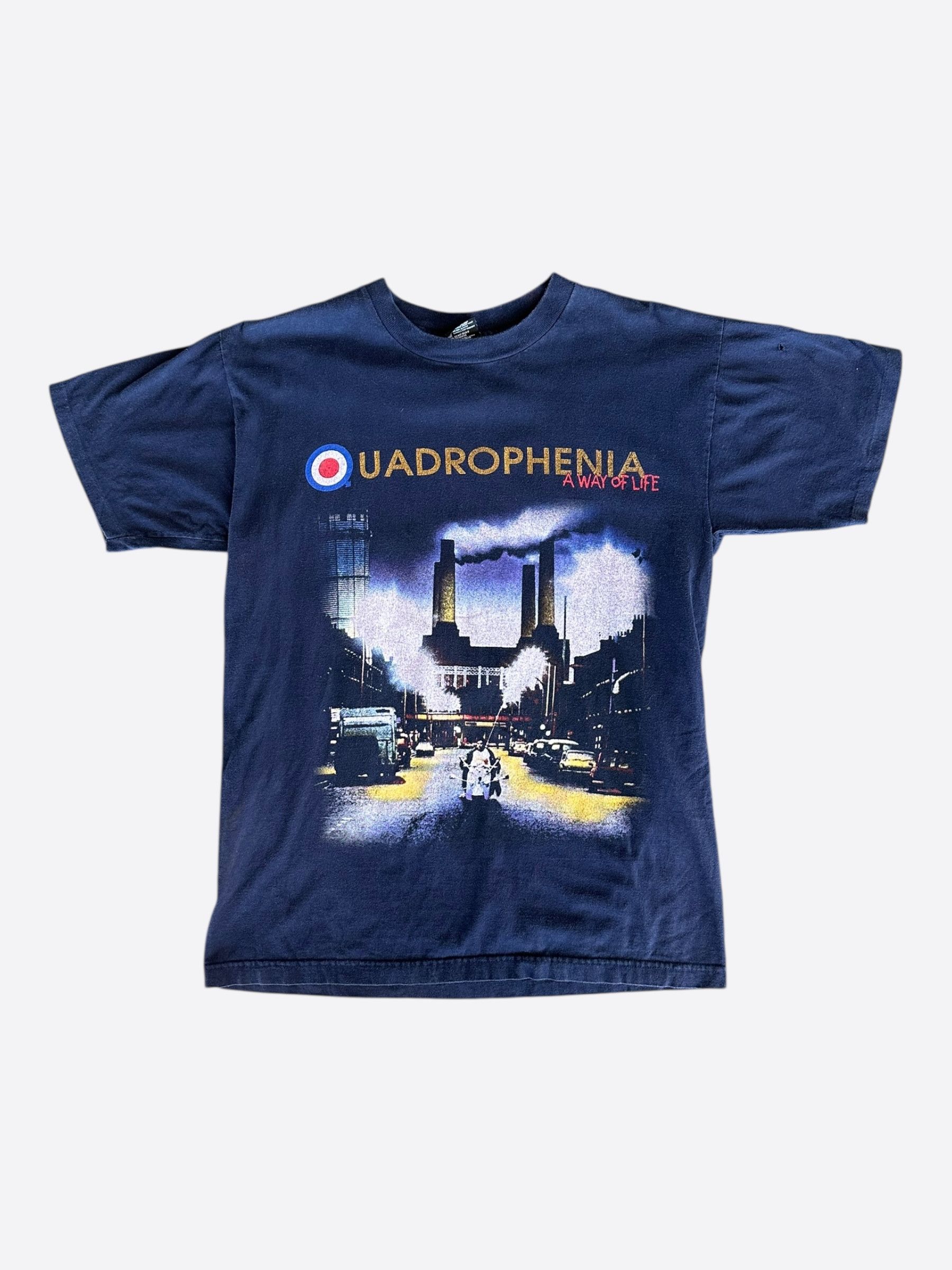 Vintage Vintage Navy The Who Quadrophenia Tour T-Shirt Size US L / EU 52-54 / 3 - 1 Thumbnail