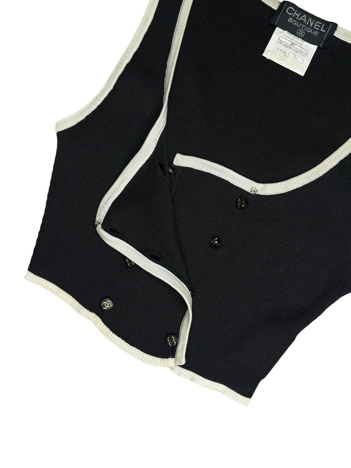 Chanel S/S 95 Knitted Top Size S / US 4 / IT 40 - 11 Thumbnail