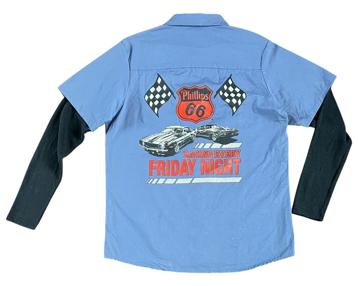 Vintage Phillips Racing Every Friday Night Layer Sleeve Button Shirt Size US M / EU 48-50 / 2 - 1 Thumbnail