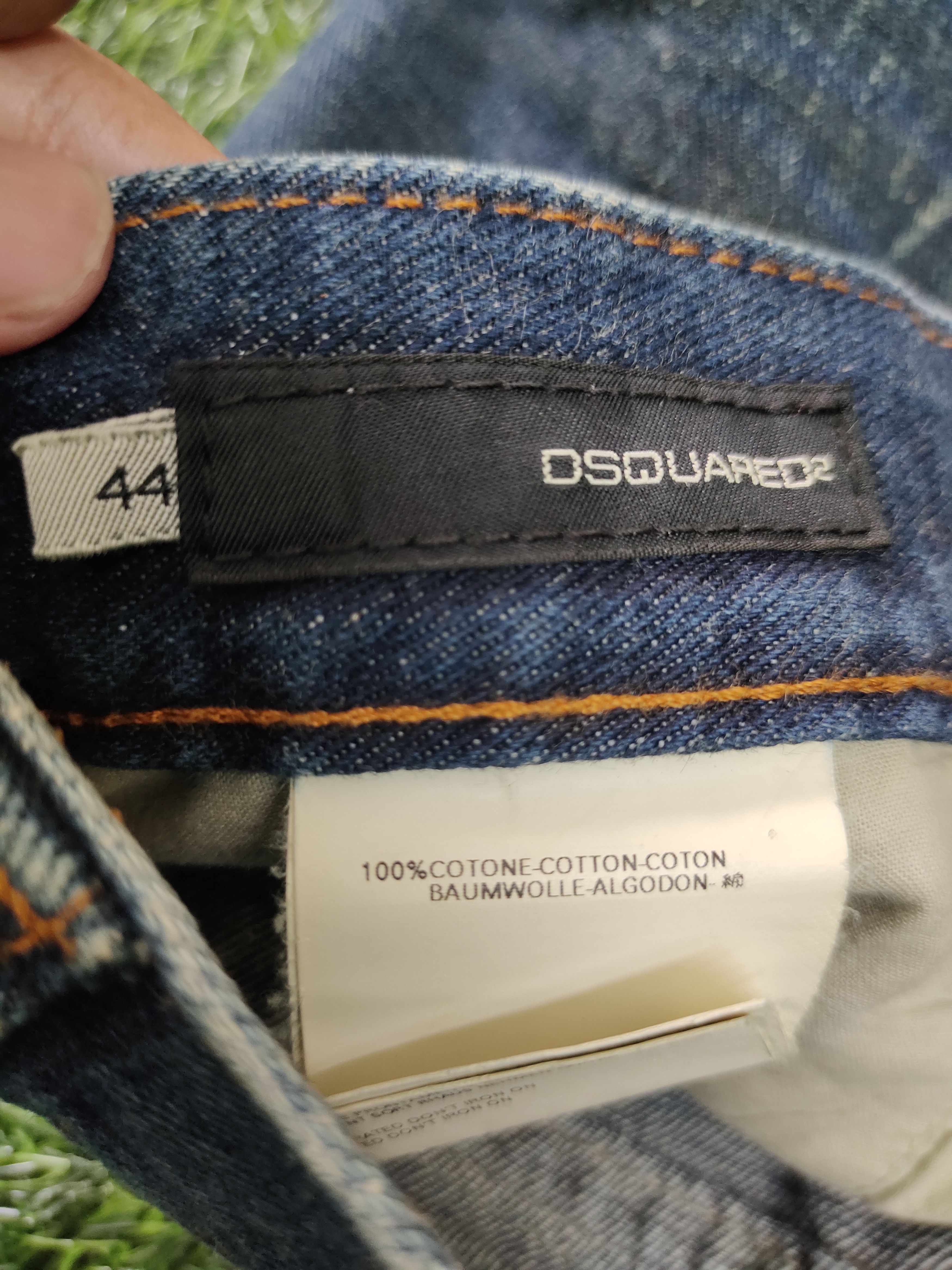 Dsquared2 Dsquared2 Leather Craft Patchwork Denim Jeans Size US 33 - 21 Thumbnail