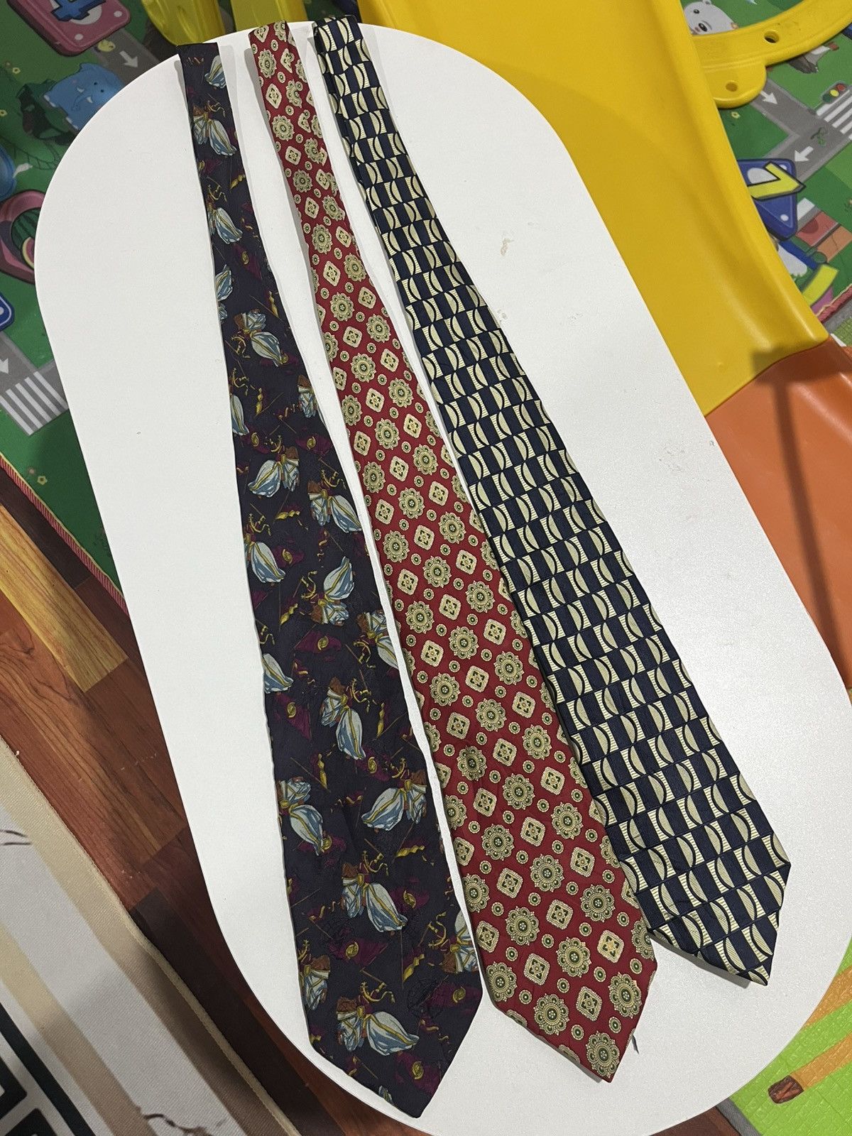 Alviero Martini Vintage Italian Silk Tie Set Alviero Martini Giovanni Vighi Size ONE SIZE - 4 Thumbnail