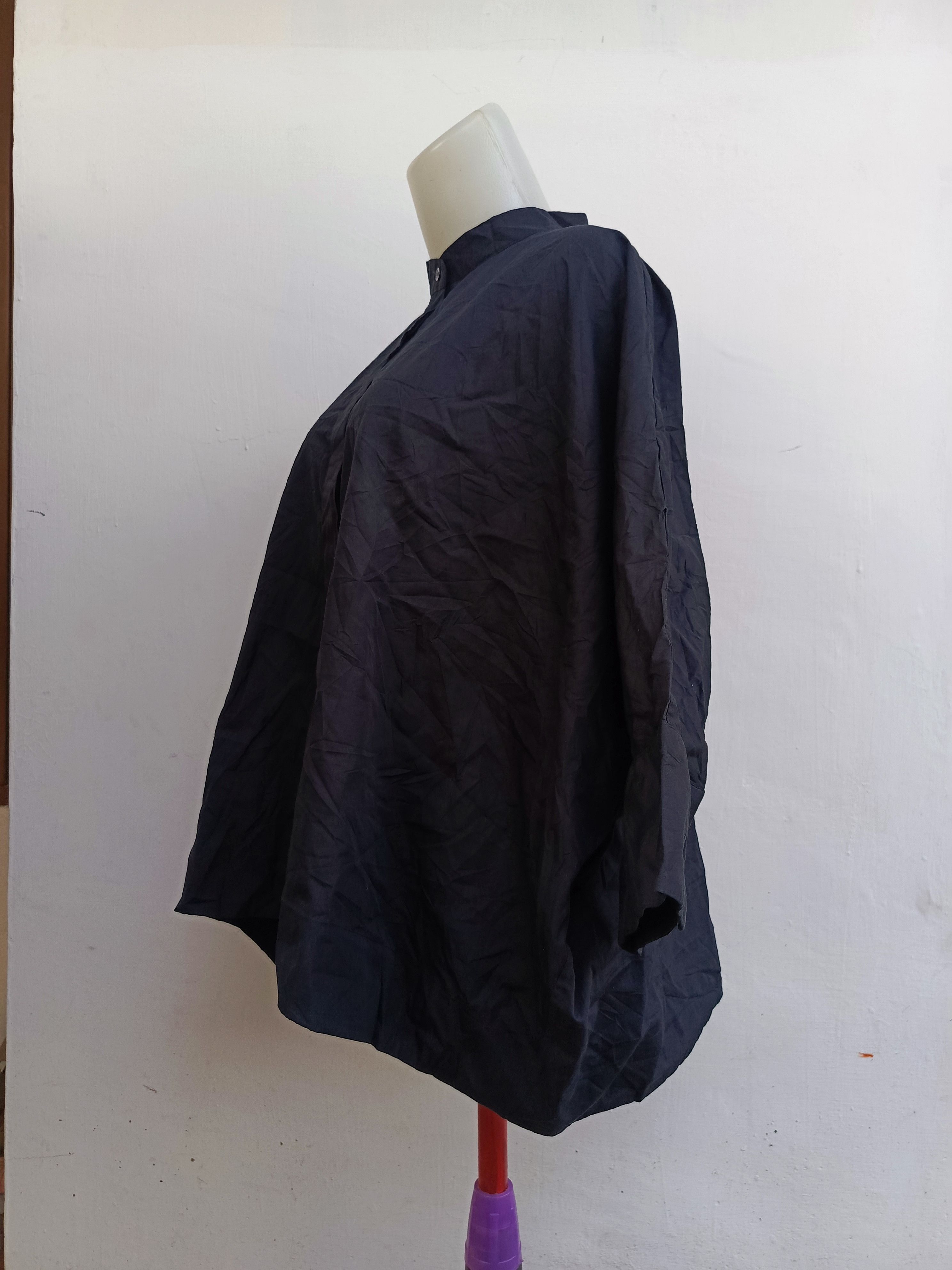 Japanese Brand +J uniqlo Black Oversized Blouse Japanese Avant garde Size M / US 6-8 / IT 42-44 - 4 Thumbnail