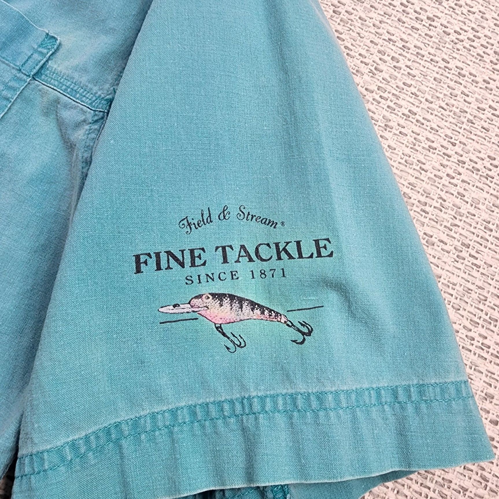Vintage VINTAGE Field & Stream Shirt Mens L Blue Fishing Outdoors Button Up Graphic Print Embroidered Pockets Fisherman Size US L / EU 52-54 / 3 - 4 Thumbnail