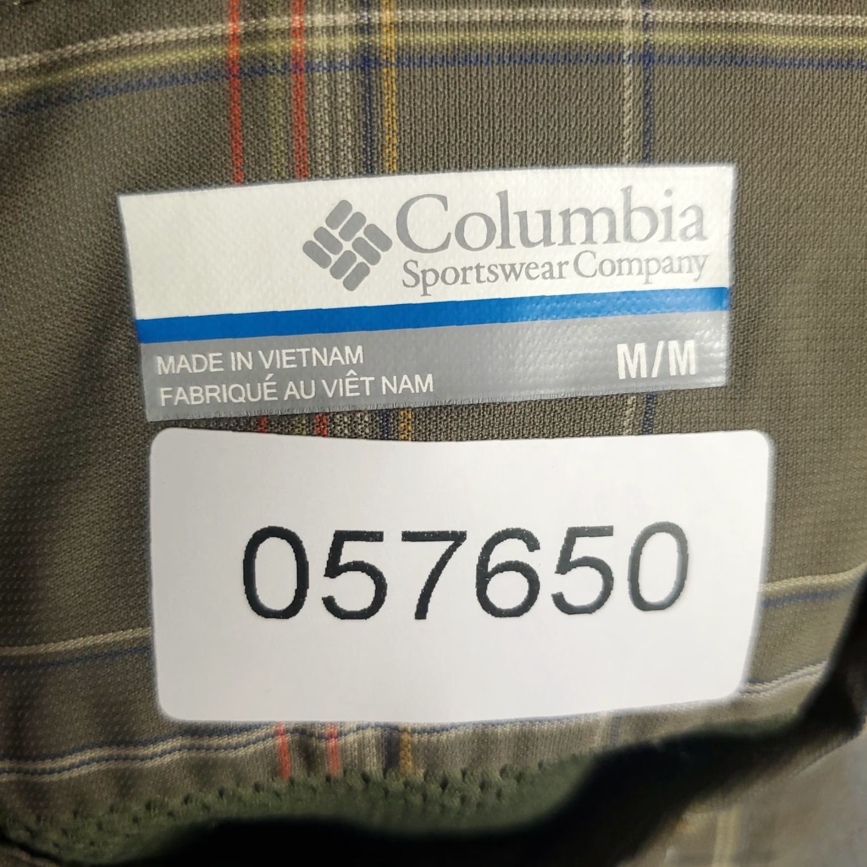 Vintage Columbia Shirt Adult Medium Brown Plaid Nylon Button-Up Long Sleeve Mens Size US M / EU 48-50 / 2 - 7 Thumbnail