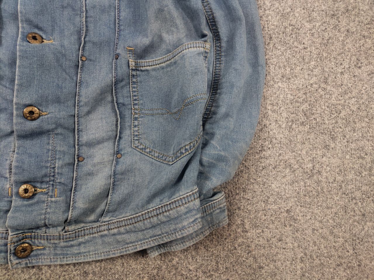 Diesel Vintage 90's Diesel Elshar Ne Juzicon denim stretch Jacket Size US S / EU 44-46 / 1 - 6 Thumbnail