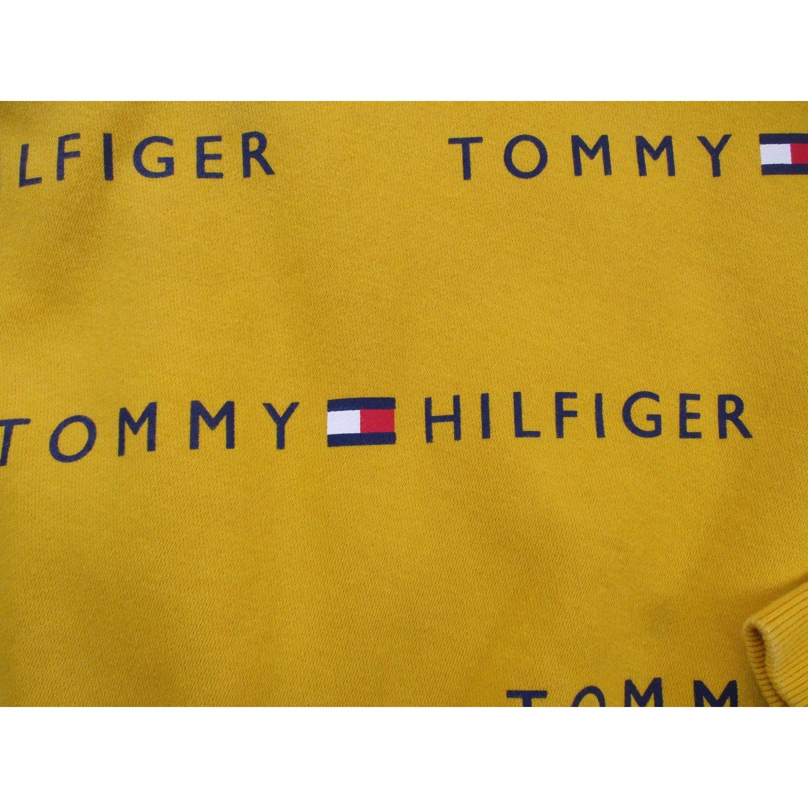Tommy Hilfiger Tommy Hilfiger All-Over Print Crewneck Mustard Yellow Men XL Size US XL / EU 56 / 4 - 3 Thumbnail