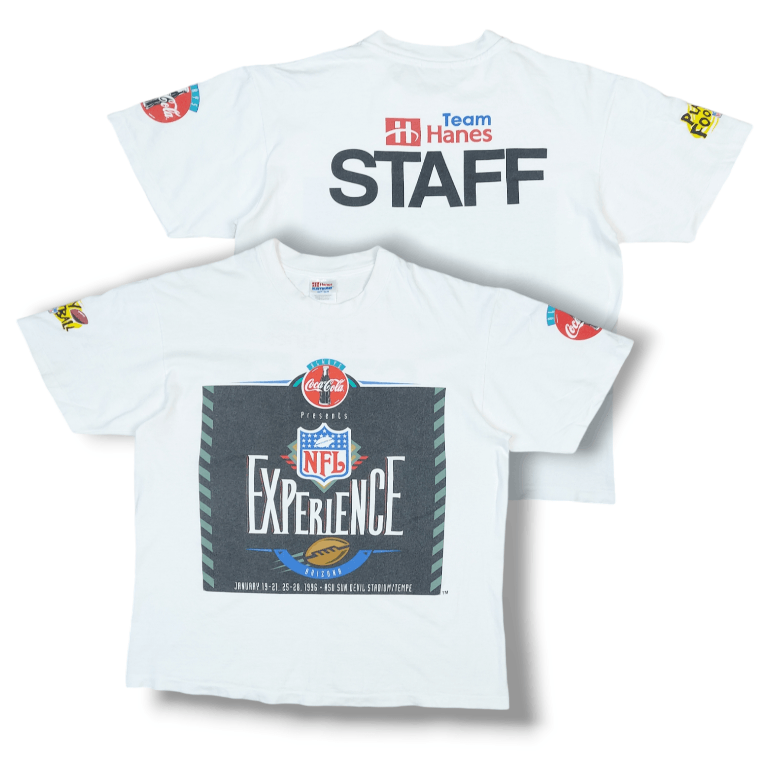 Coca Cola × NFL × Vintage Vintage 90s NFL Experience Arizona Coca-Cola Staff TEE Size US L / EU 52-54 / 3 - 1 Thumbnail