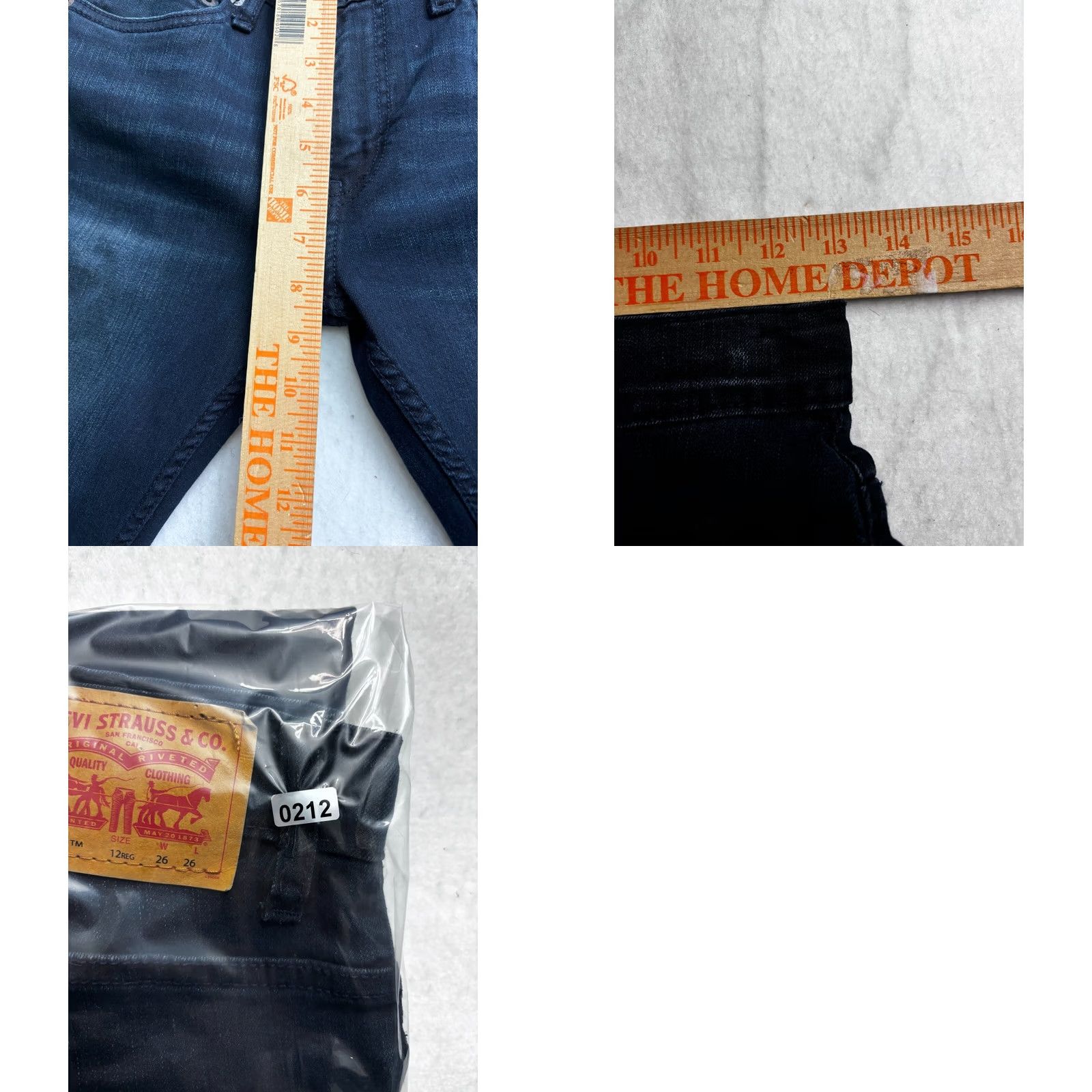 Levi's Levi's 511 Slim Fit Jeans Blue Stretch Dark Wash 81917 Womens Size 12R 26x24.5 Size 34" / US 12 / IT 48 - 8 Thumbnail
