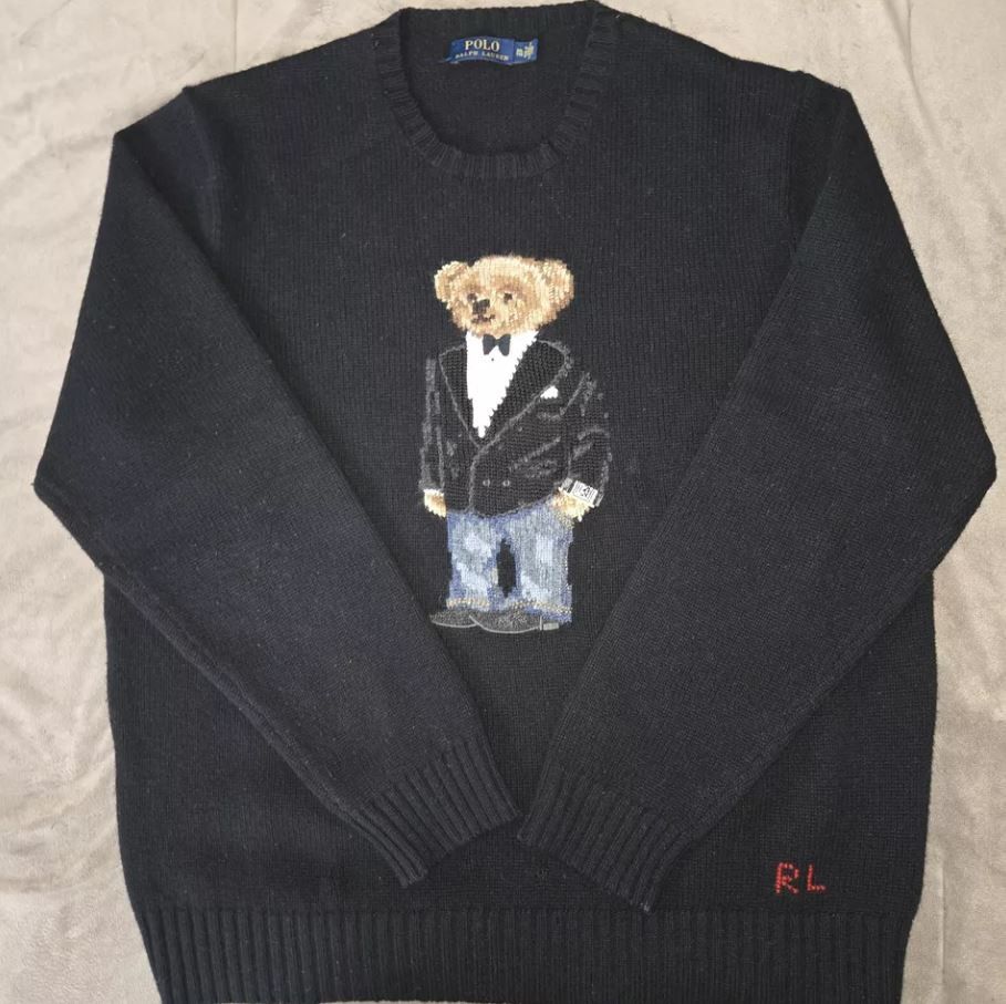 Polo Ralph Lauren Polo Ralph Lauren Wool/Cashmere Tuxedo Bear Sweater XXL Size US XXL / EU 58 / 5 - 6 Thumbnail