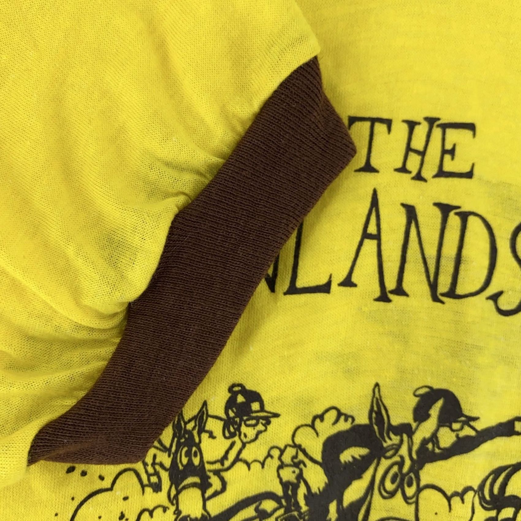 Vintage VINTAGE Meadowlands Cup Shirt XXS Yellow Brown Ringer Horse Racing Event 80s Mens Screen Stars Size US XXS / EU 40 - 4 Thumbnail