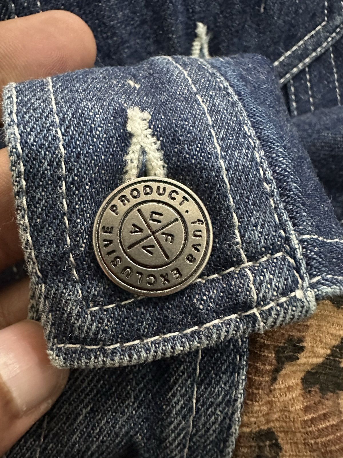 PEEL&LIFT Y2k FUVA Anarchism trucker denim jacket Size US M / EU 48-50 / 2 - 17 Thumbnail