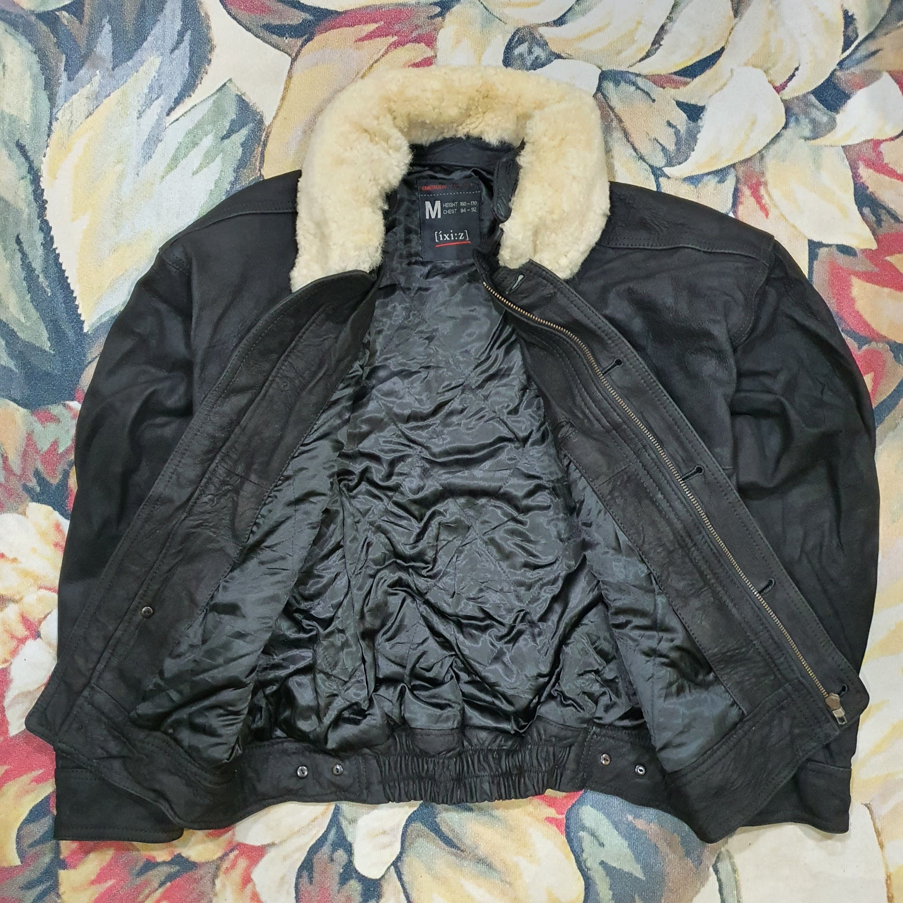 Rainbow Country vintage leather bomber jacket with white shearling Ìxi:z Size US M / EU 48-50 / 2 - 8 Thumbnail