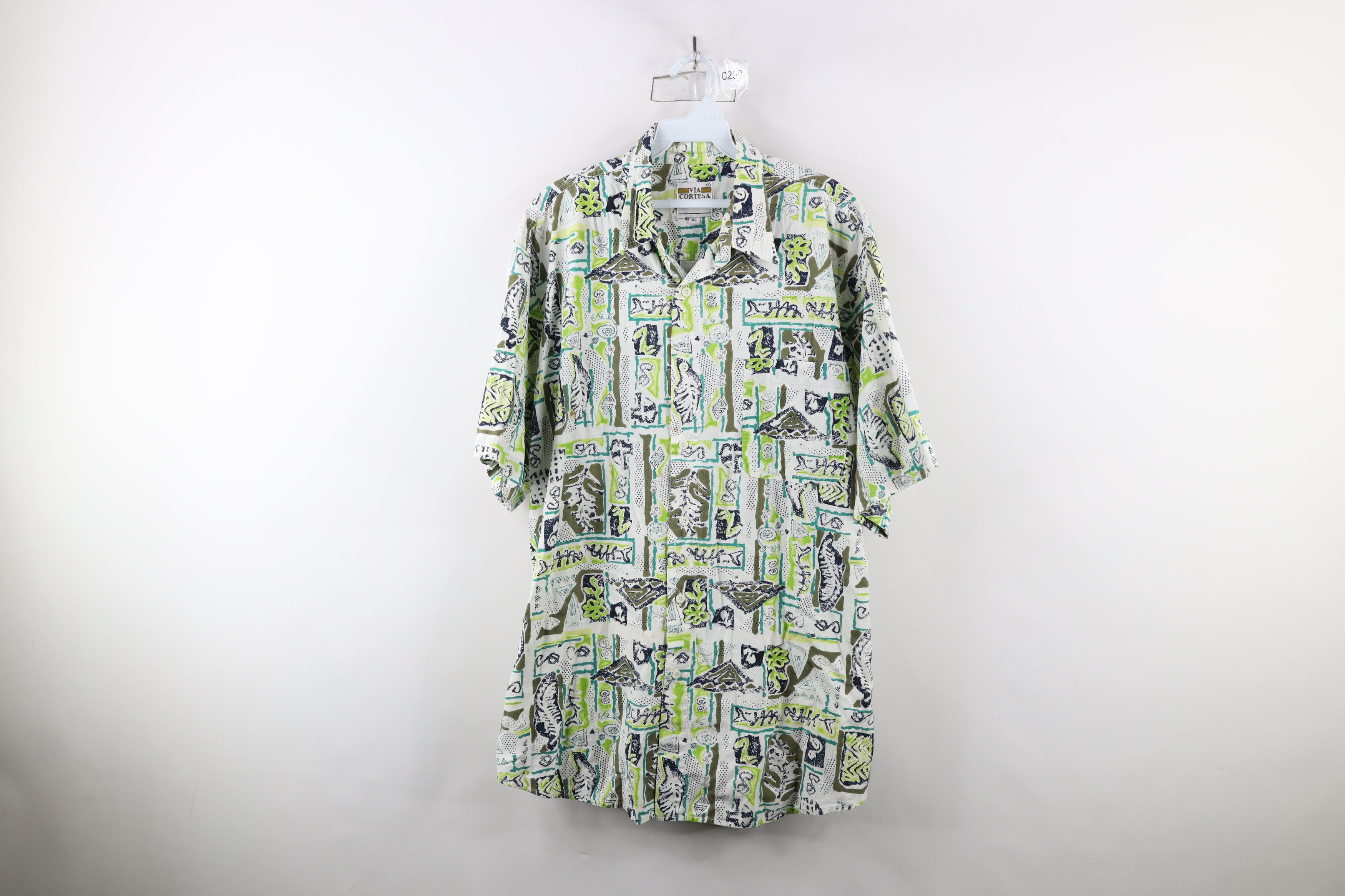 Vintage Vintage 90s Streetwear Abstract Surf Hawaiian Button Shirt Size US XL / EU 56 / 4 - 1 Thumbnail