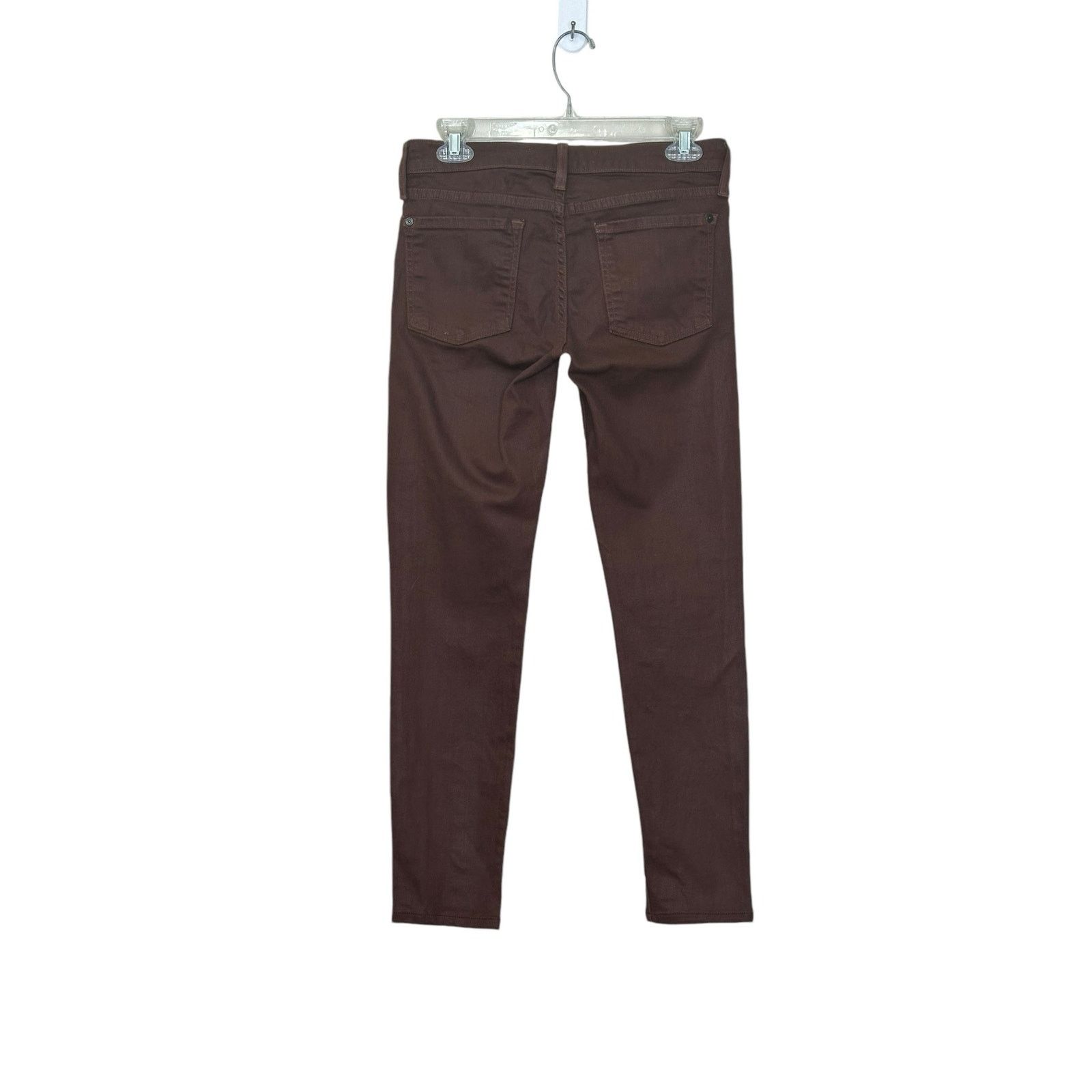 Vince Vince. Lola Stonepipe coated brown skinny jeans size 27 Size 27" / US 4 / IT 40 - 2 Thumbnail
