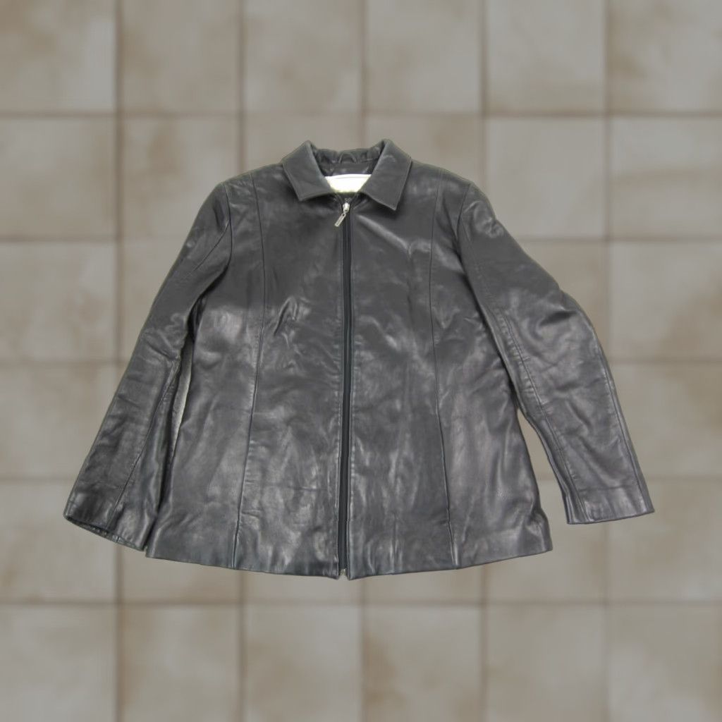 Vintage VINTAGE Wilsons Leather Jacket Womens Large Black Thinsulate Pelle Studio 90s Size L / US 10 / IT 46 - 1 Thumbnail