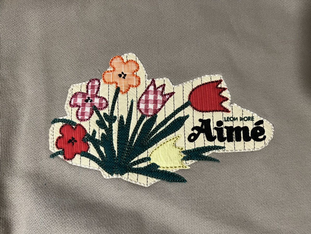 Aime Leon Dore Aime Leon Dore Floral Appliqué Bouquet Crewneck Sweatshirt Size US XL / EU 56 / 4 - 2 Thumbnail
