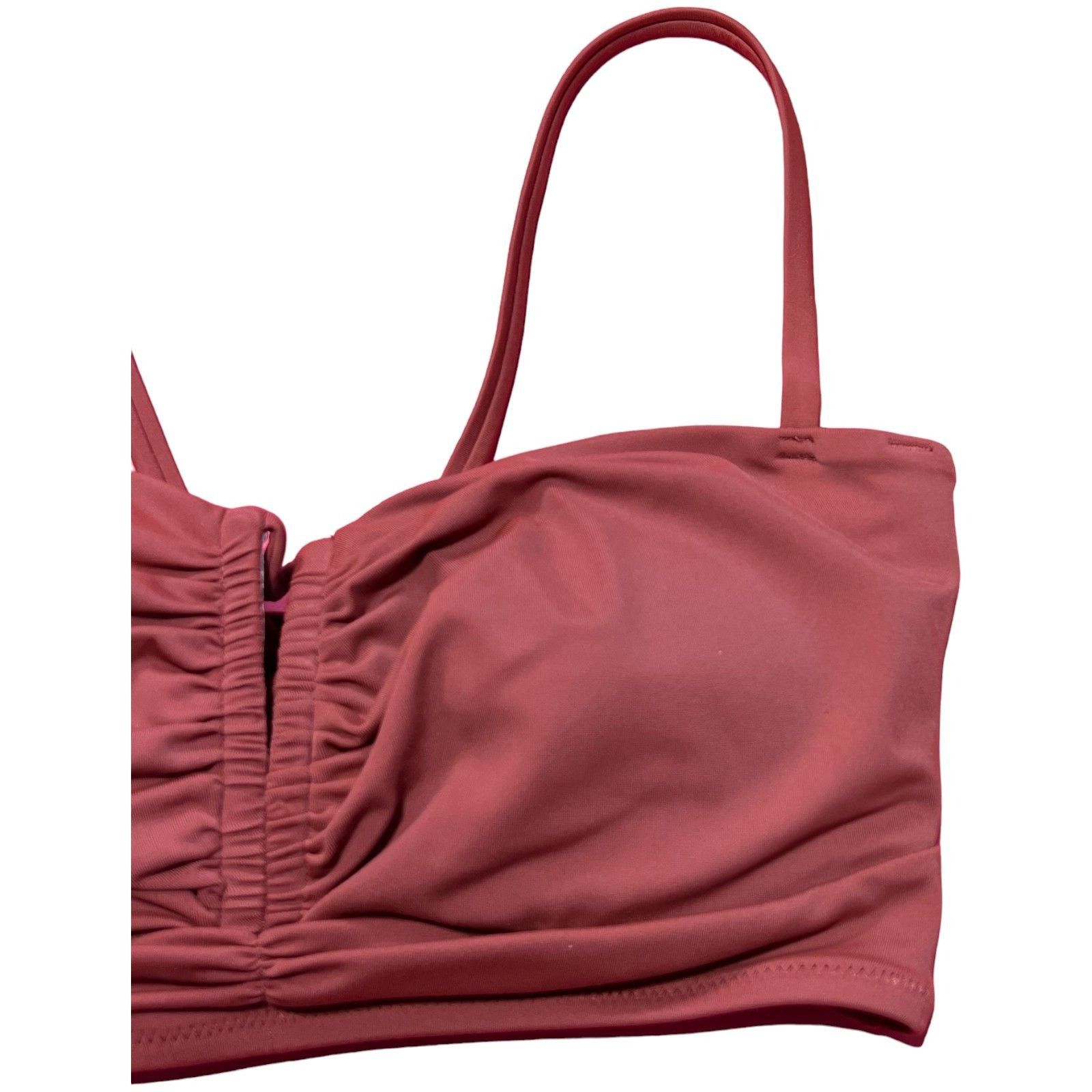 Other Shade & Shore - Women's Longline Cinch Front Keyhole Bikini Size ONE SIZE - 12 Thumbnail