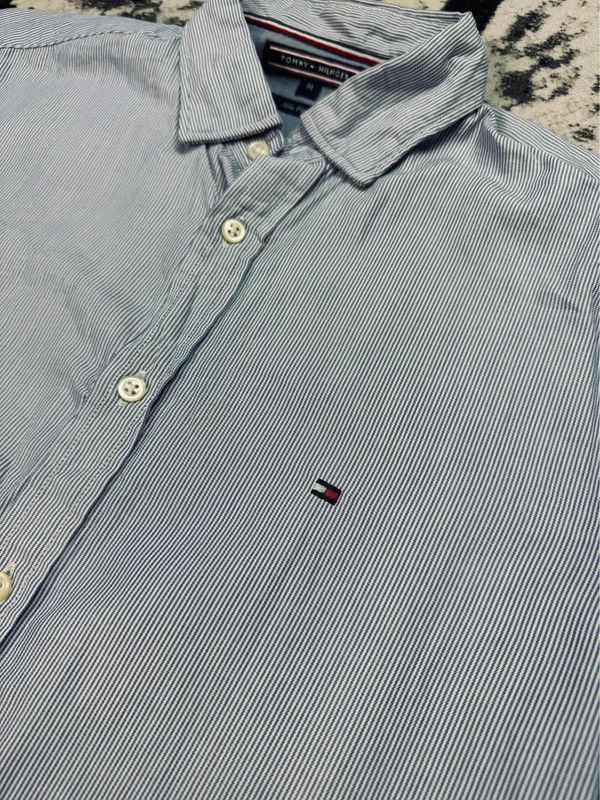 Tommy Hilfiger Tommy Hilfiger blue striped shirt with logo M Size US M / EU 48-50 / 2 - 4 Thumbnail