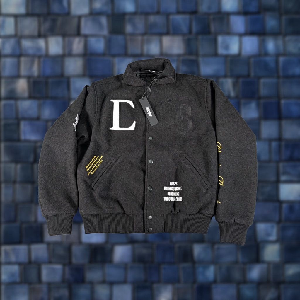 Vintage VINTAGE Civil Regime Blooming Skies Varsity Jacket Mens Small Black Embroidered Pegasus Size US S / EU 44-46 / 1 - 1 Thumbnail