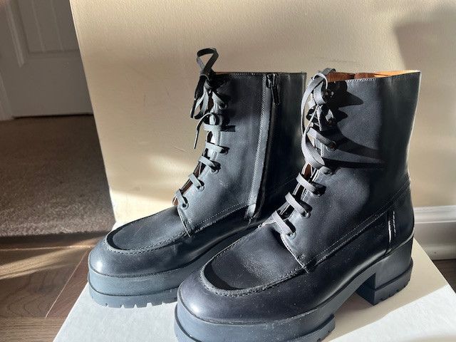 Clergerie Waddie Leather Platform Boots