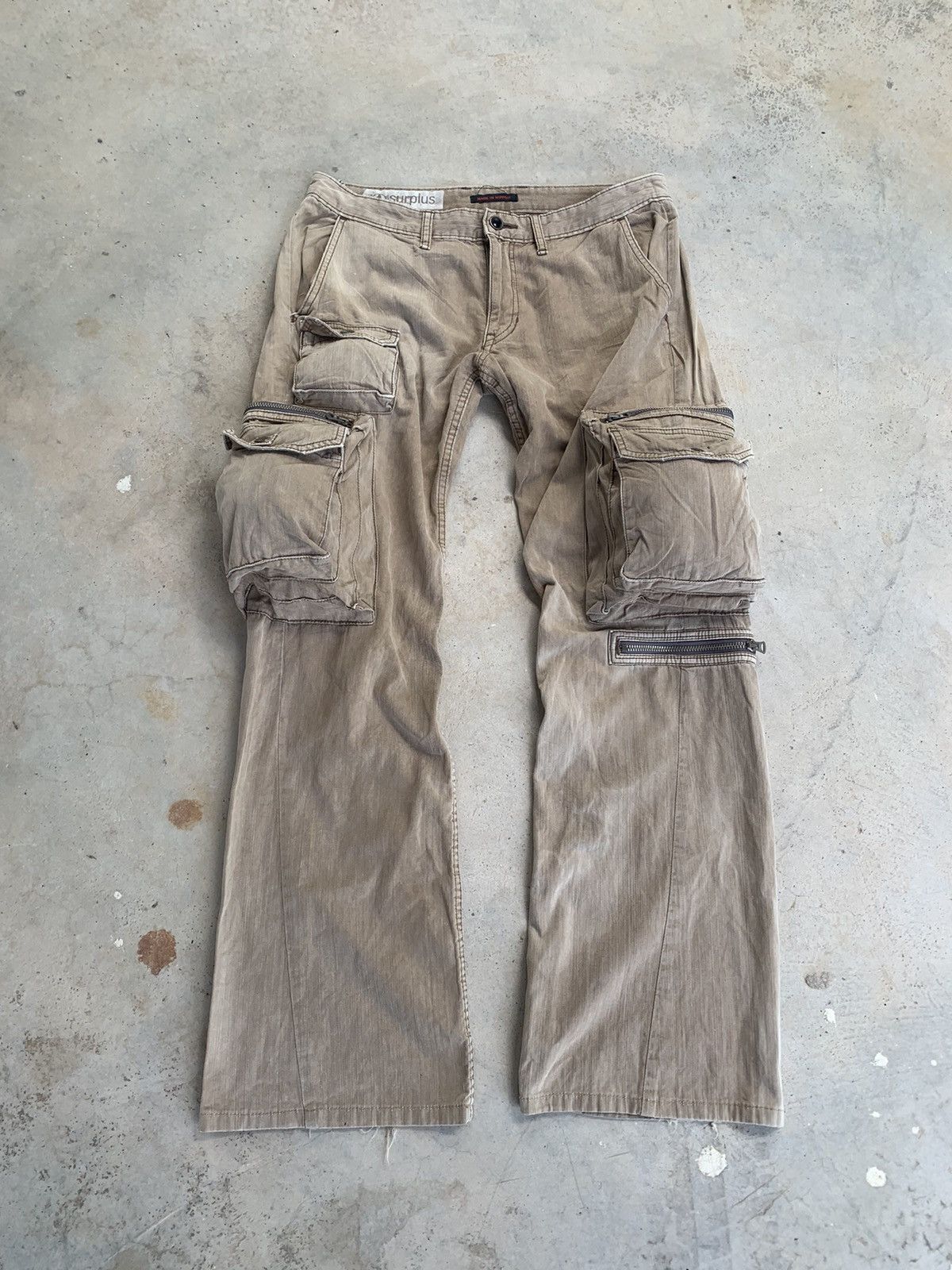Japanese Brand Sunfaded Surplus Cargo Pants Size US 32 / EU 48 - 2 Thumbnail