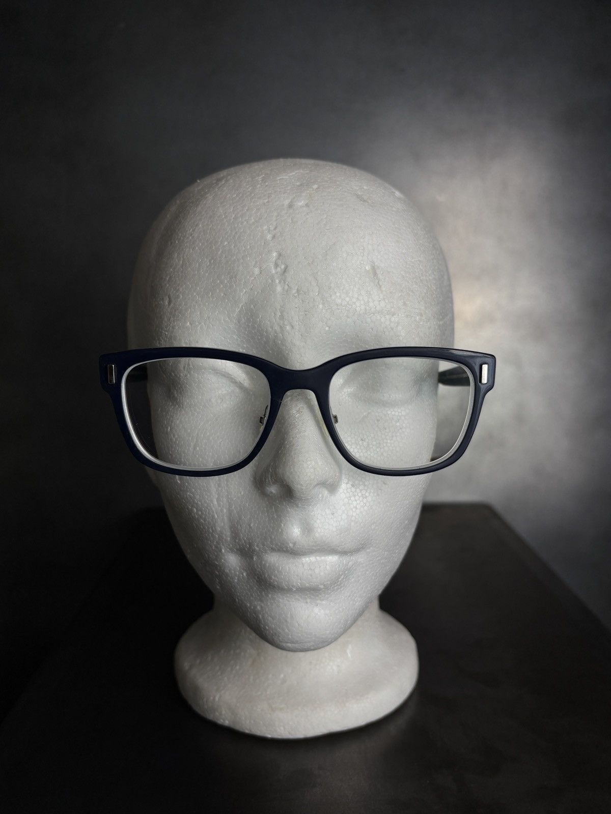 Christian Dior Monsieur × Dior Dior Homme Black Tie 2.0C Eyeglasses Dark Blue Made in Japan Size ONE SIZE - 5 Thumbnail