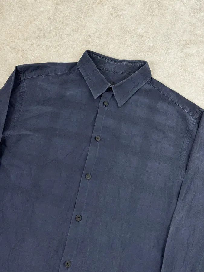 Givenchy Givenchy Navy Checkered Classic Shirt Size US S / EU 44-46 / 1 - 5 Thumbnail