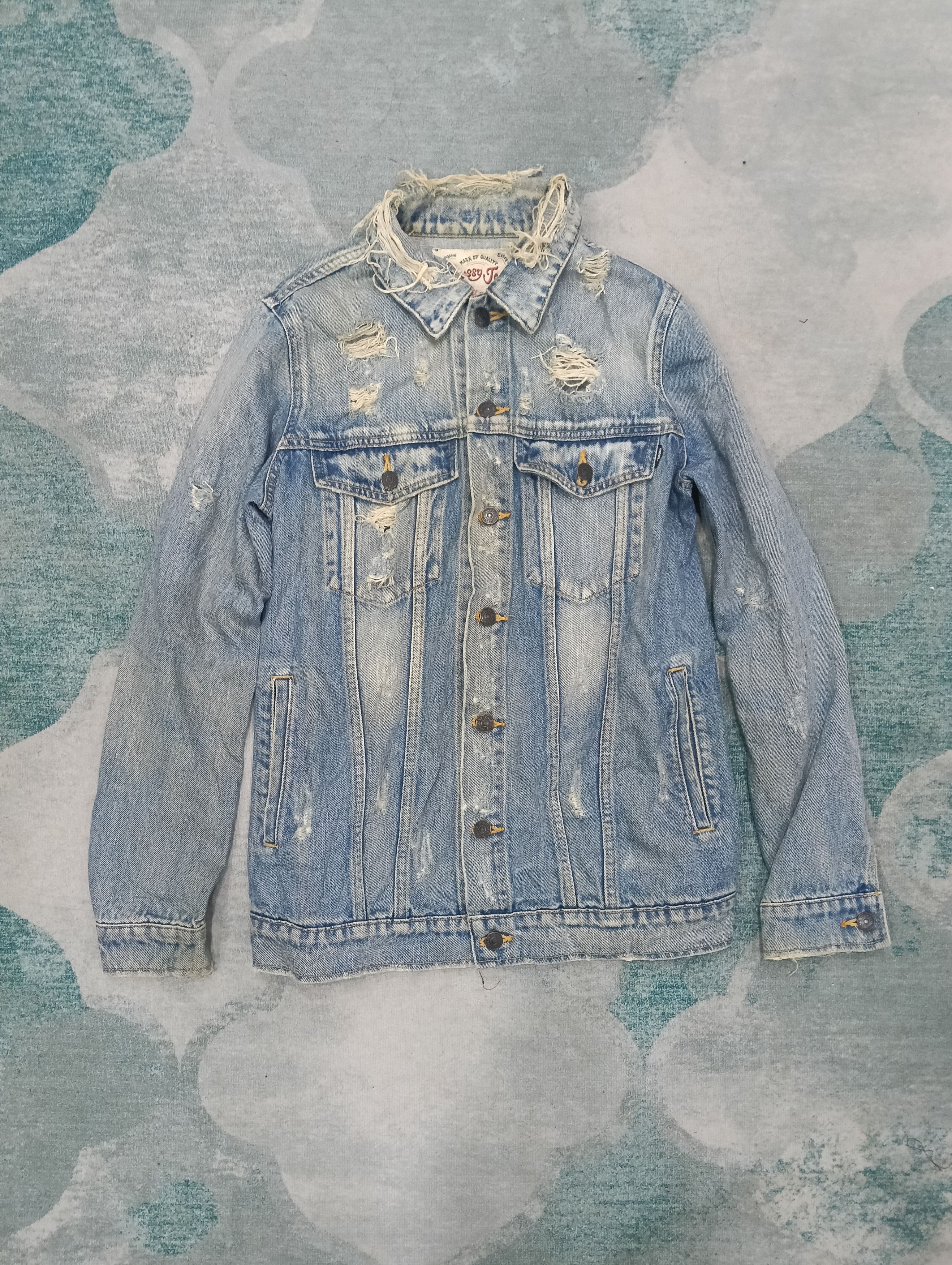 MOUSSY × Vintage Vintage Moussy Distressed Style Jacket Size L / US 10 / IT 46 - 1 Thumbnail