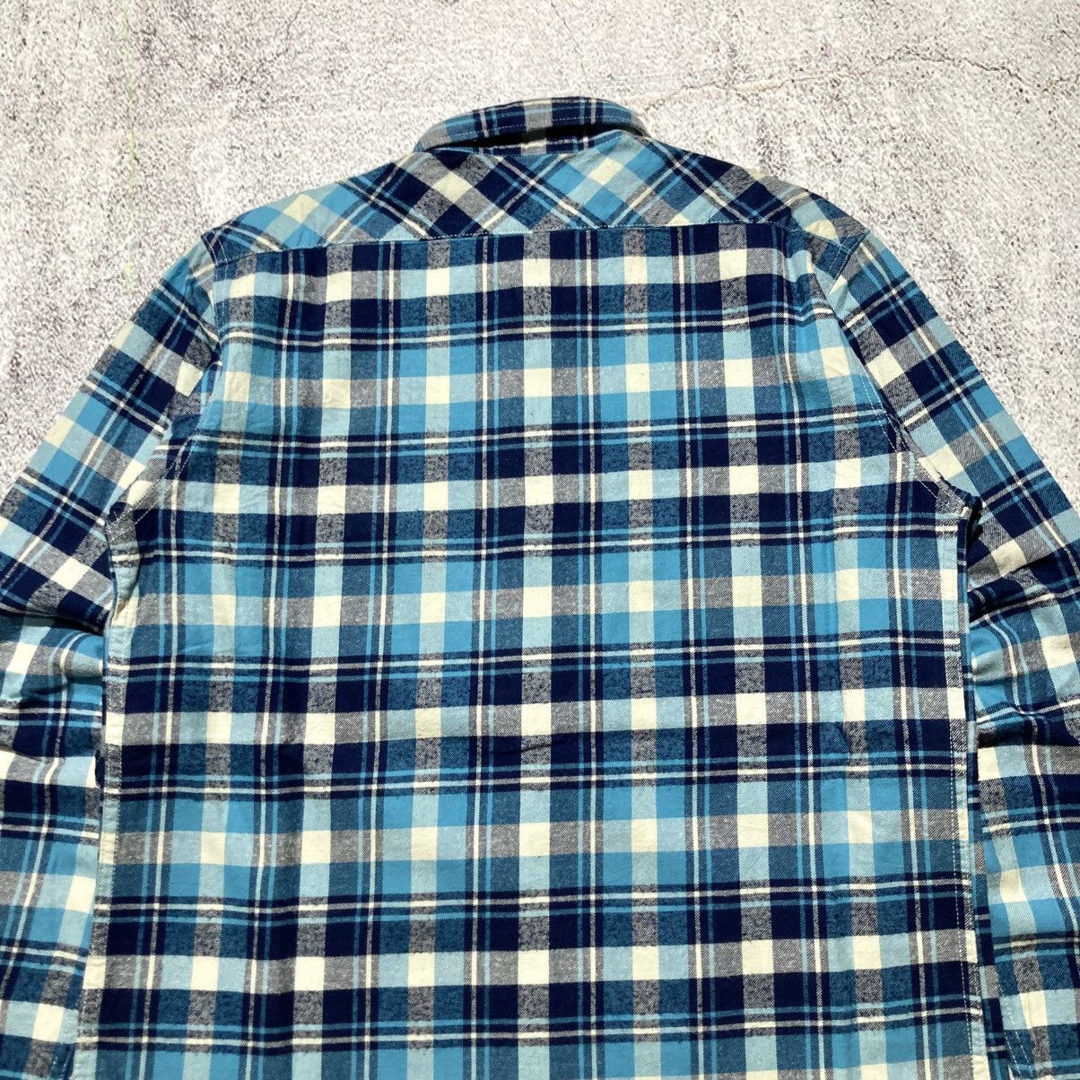 Hysteric Glamour Vintage Hysteric Glamour Veterano Flanel Plaid Shirt Blue Size US L / EU 52-54 / 3 - 11 Thumbnail