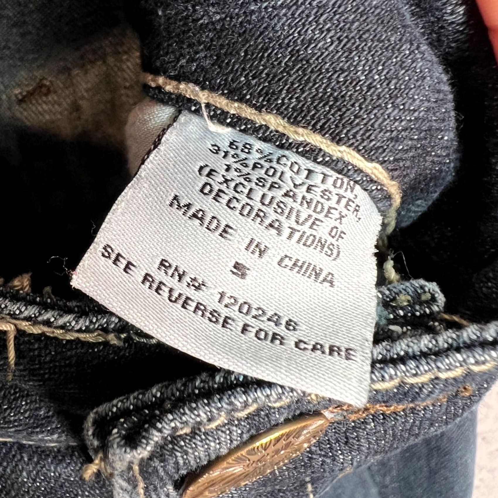 Vintage Wallflower Distressed Denim Skinny Jeans Size 5 Dark Wash Cotton Blend Women's Jeans Skinny Distressed Wallflower Jeans 5 Dark Wash Women Size 27" / US 4 / IT 40 - 4 Thumbnail