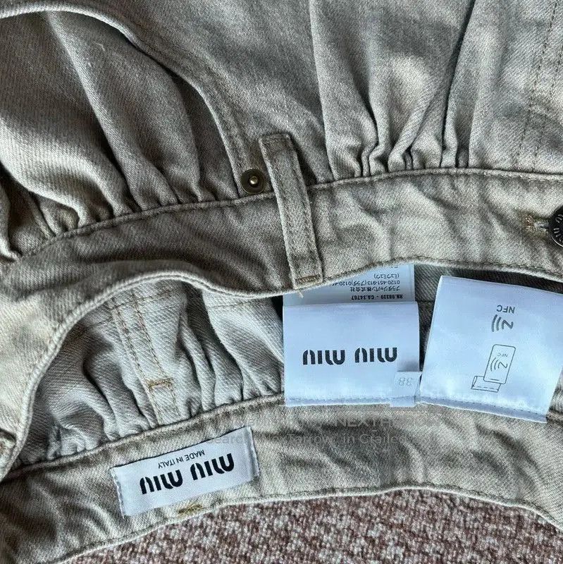 Miu Miu Miu Miu Green Cotton Women's Shorts . Size 23" - 3 Thumbnail