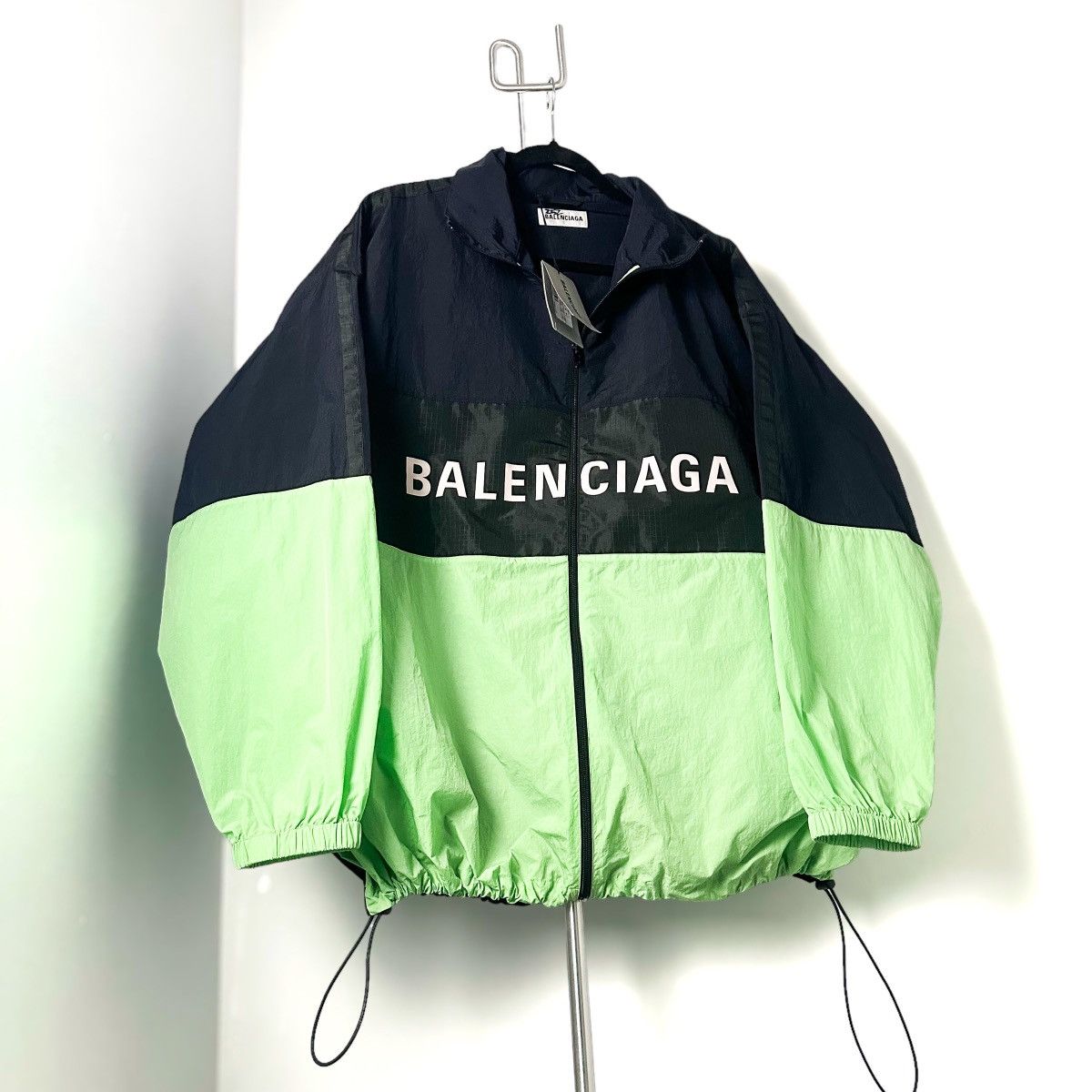 image of Balenciaga Fw18 Colorblock Windbreaker, Men's (Size XL)