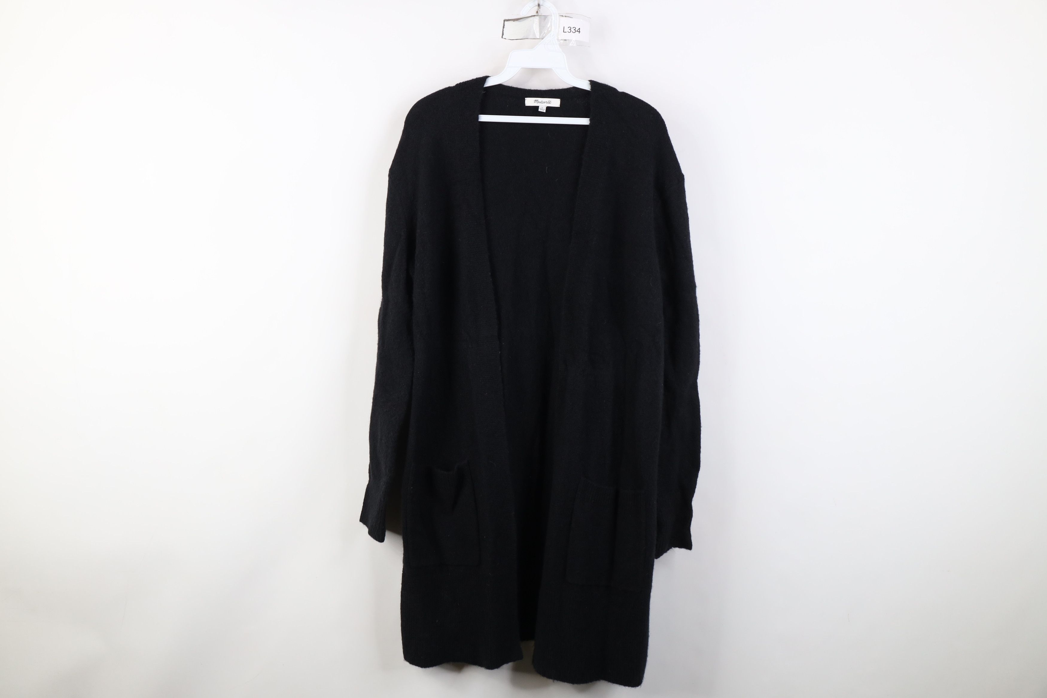 Madewell Madewell Blend Knit Kent Open Front Cardigan Sweater Black Size S / US 4 / IT 40 - 1 Thumbnail