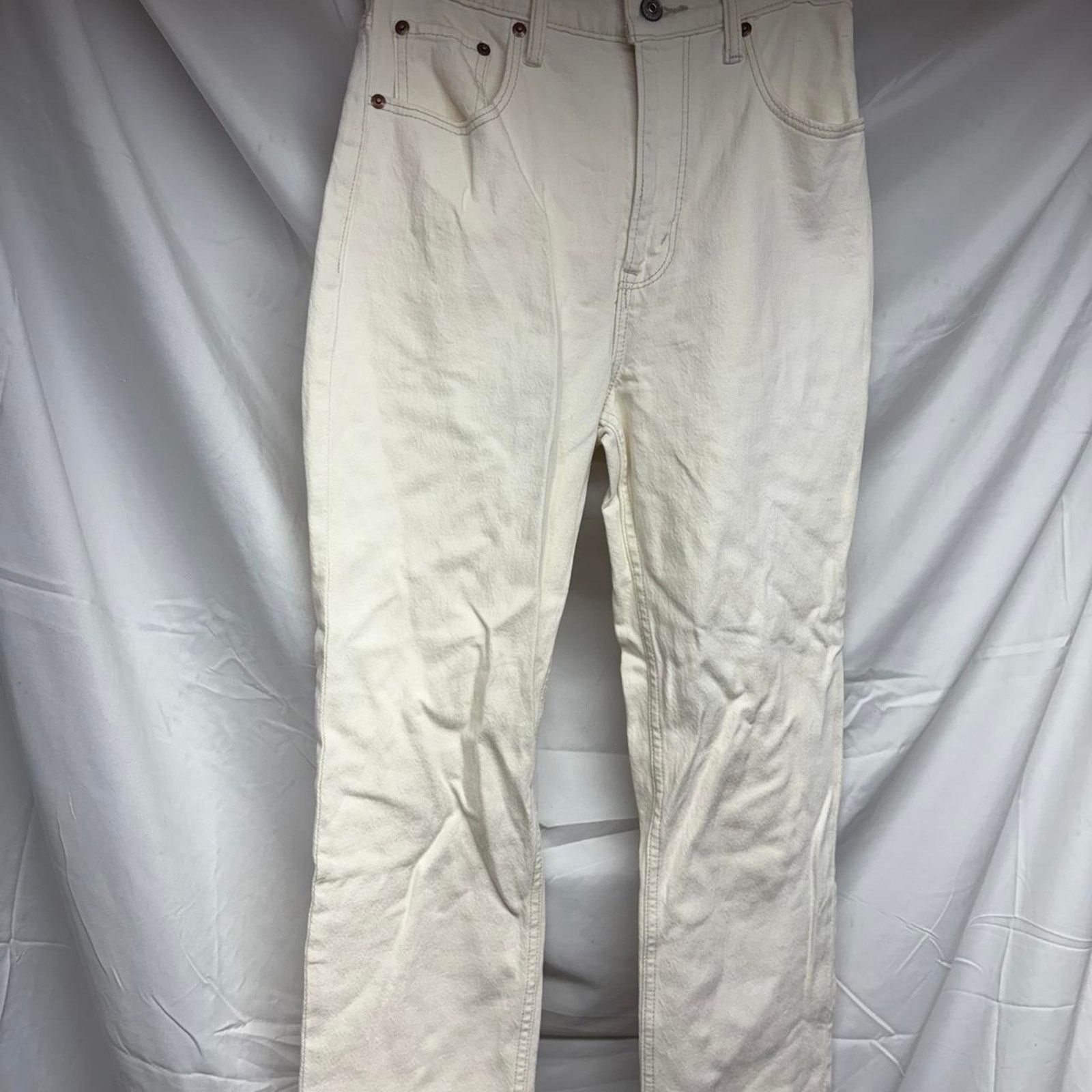 Abercrombie & Fitch White abercrombie fitch straight Size 27" / US 4 / IT 40 - 2 Thumbnail