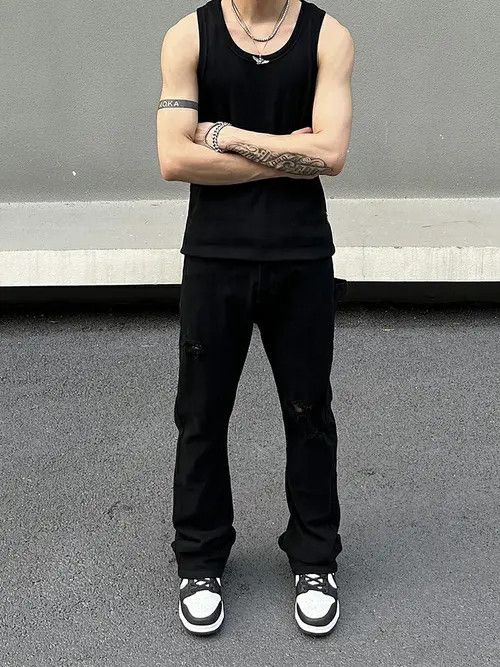 VIBE punk flare carpenter jeans Size US 34 / EU 50 - 3 Thumbnail