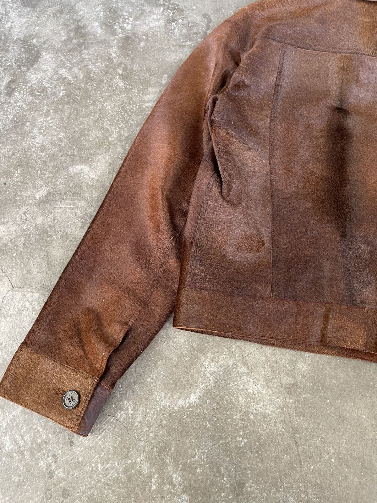 Gucci Gucci Tom Ford Brown Pony Hair Type 3 Jacket Vera Pelle Size US M / EU 48-50 / 2 - 9 Thumbnail