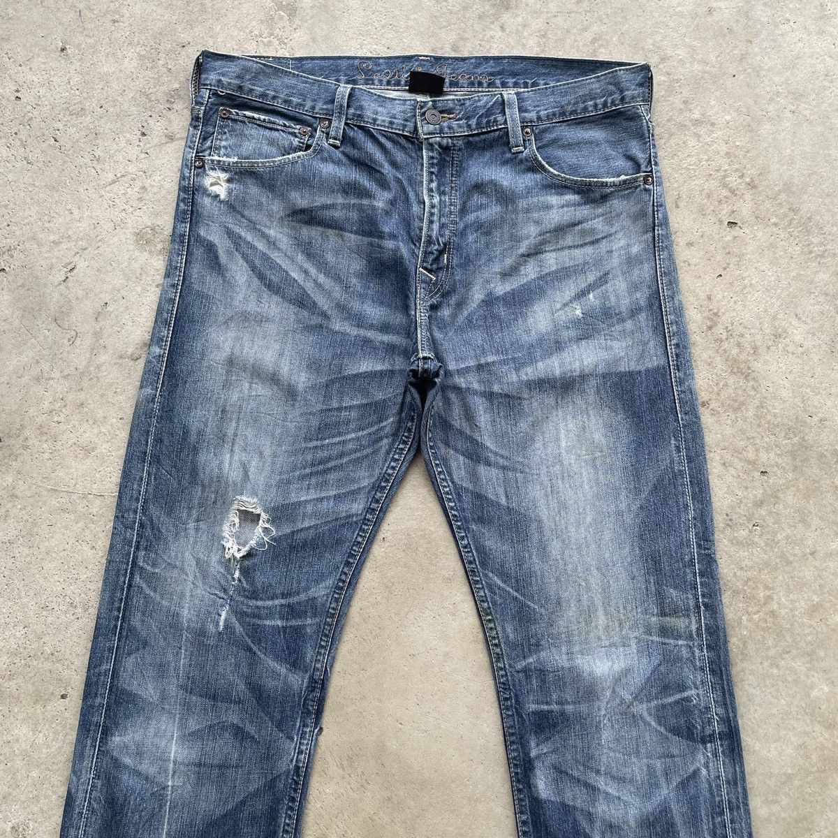 Levi's Vintage Levi’s 202 Faded Buckle Denim Distressed Jeans Pants Size US 36 / EU 52 - 4 Thumbnail