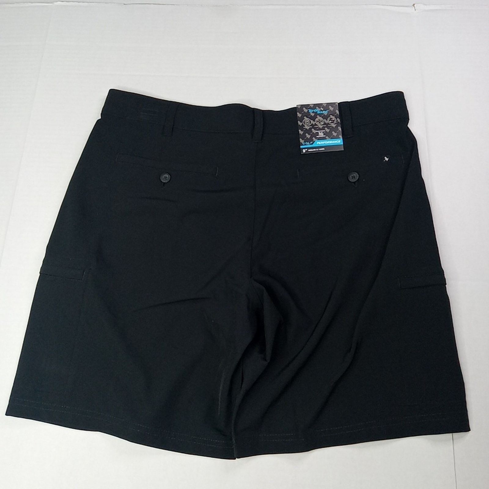 Other Birdie Bound Cargo Shorts Mens 36x9 Black Stretch Flex Waist Size US 36 / EU 52 - 5 Thumbnail